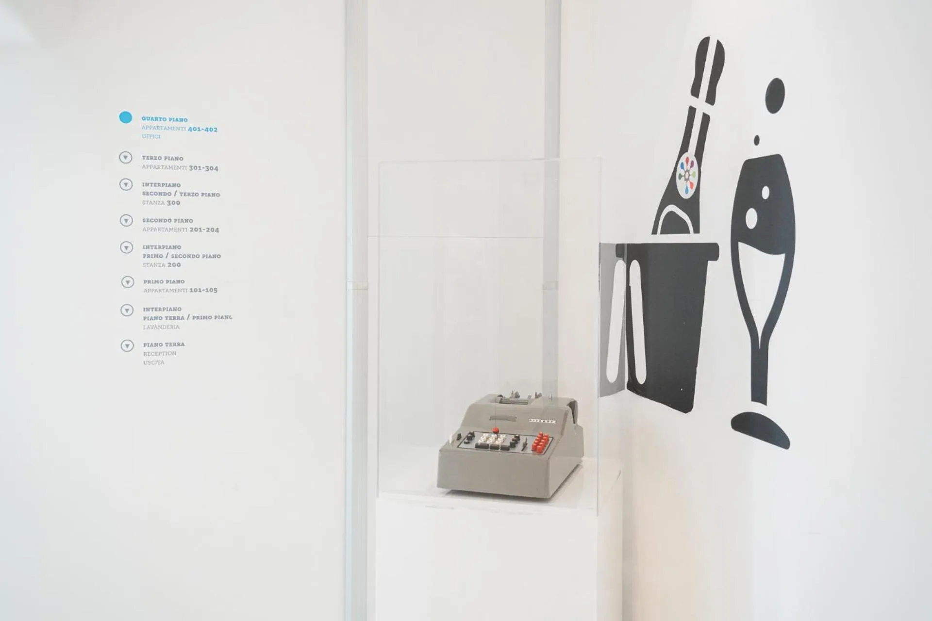 Decorative detail in Felix Hotels - Residence Hotel Grandi Magazzini