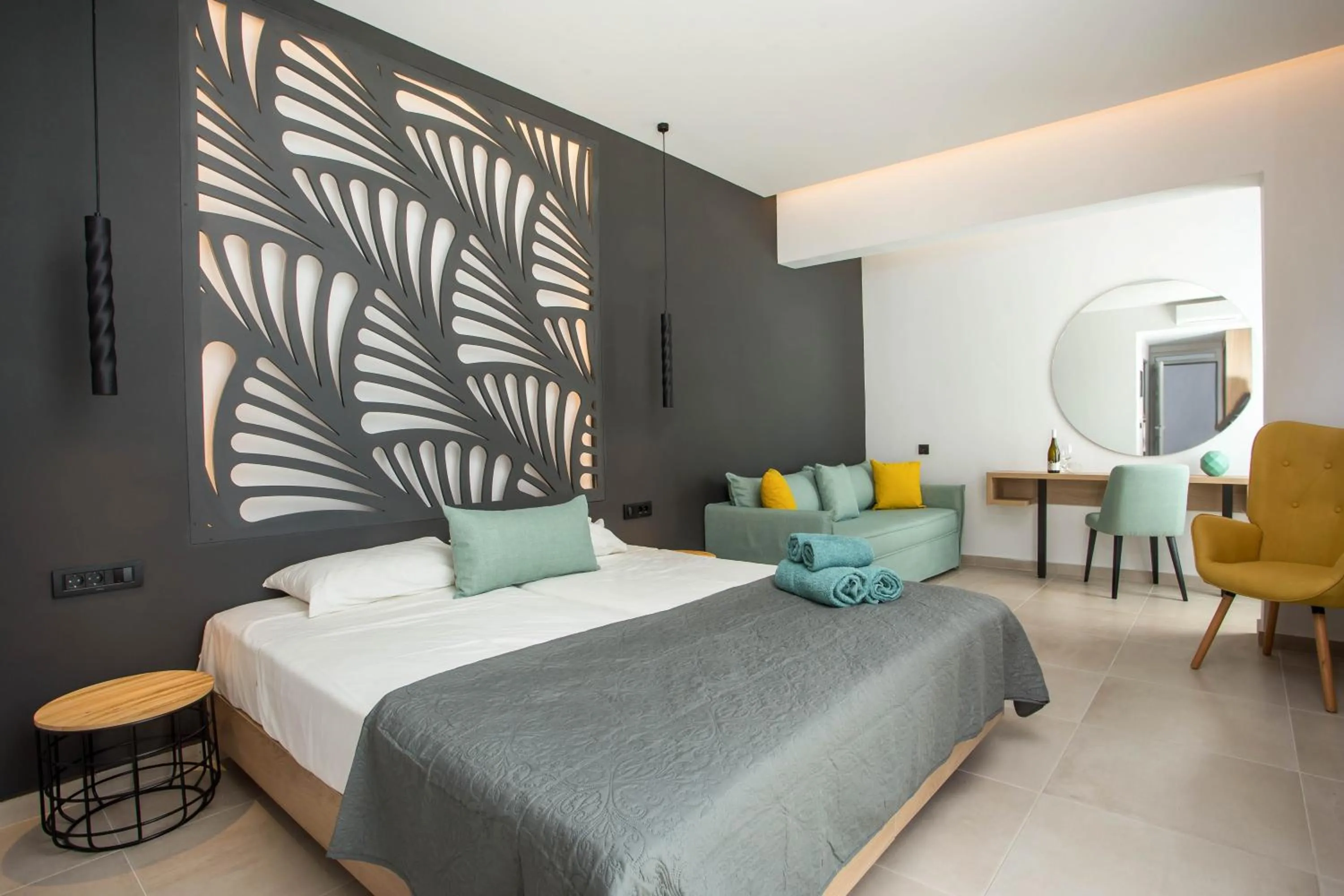 Bedroom, Bed in CasaStavris - Aparts & Pool Suites