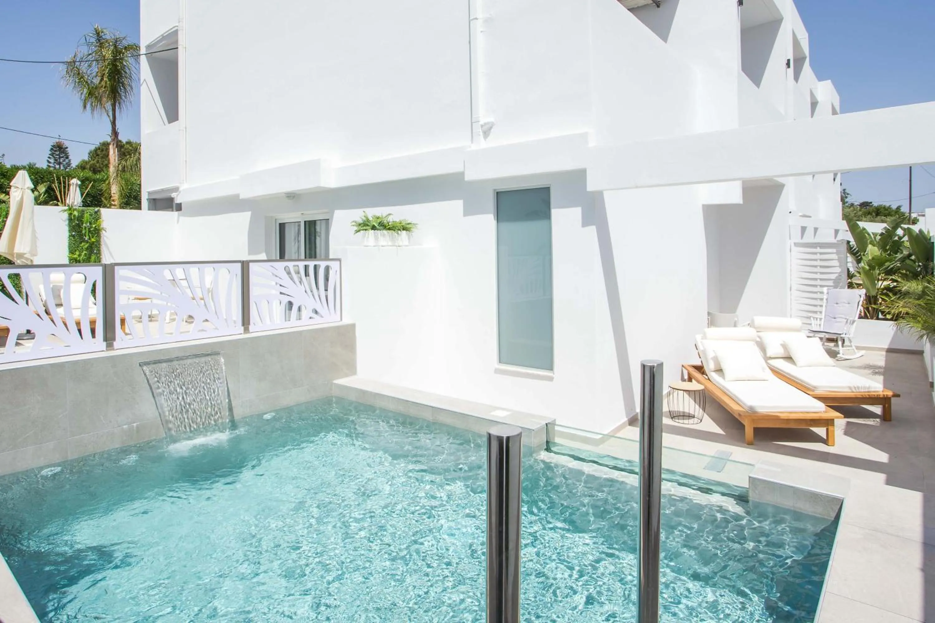 Pool view in CasaStavris - Aparts & Pool Suites