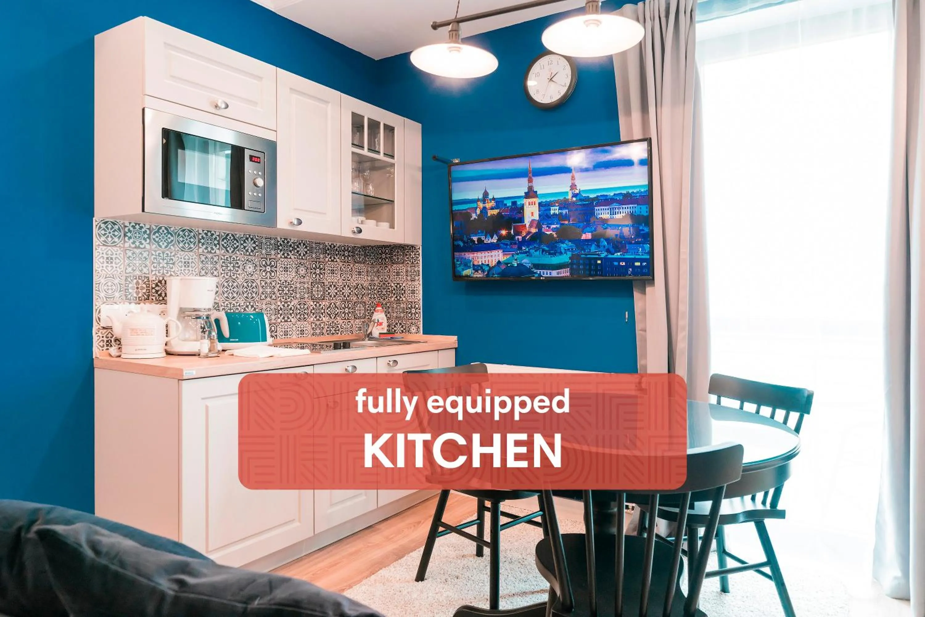 kitchen in Revelton Studios Františkovy Lázně