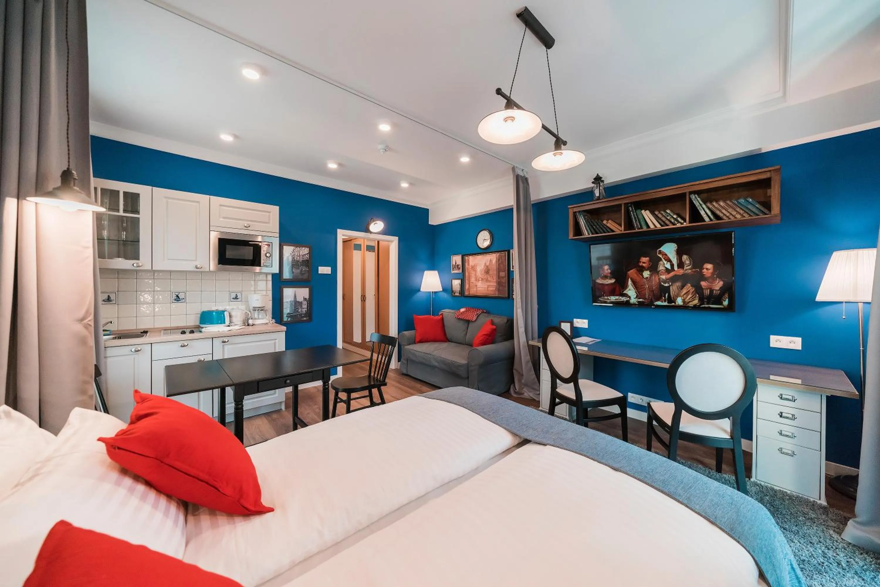 Photo of the whole room, Bed in Revelton Studios Františkovy Lázně