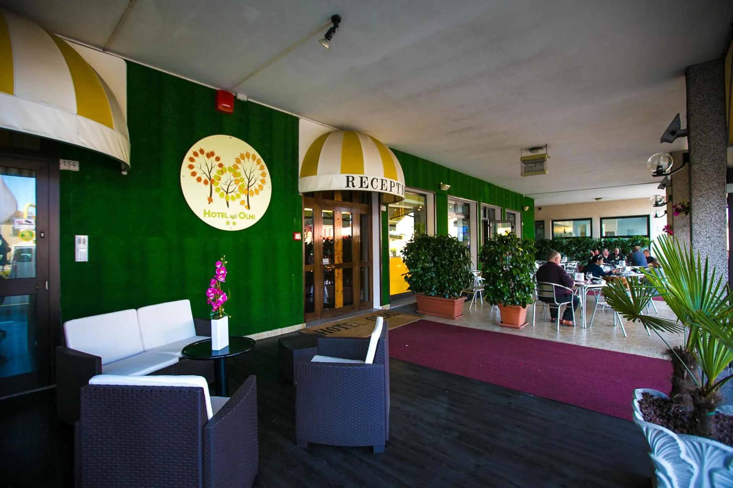 Patio in Hotel Agli Olmi