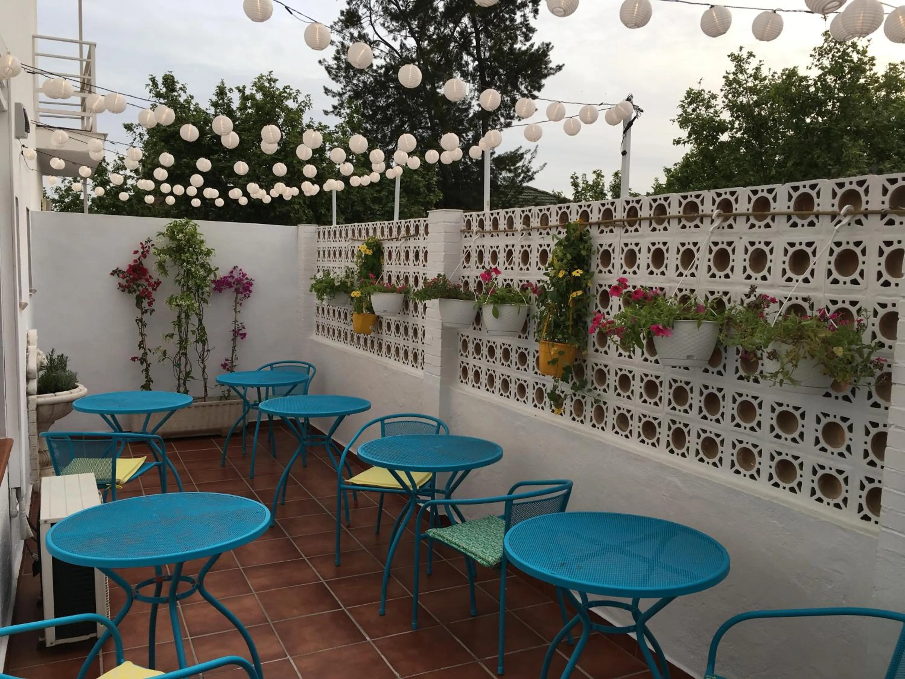 Patio in La Moraga de Poniente Malaga Hostel