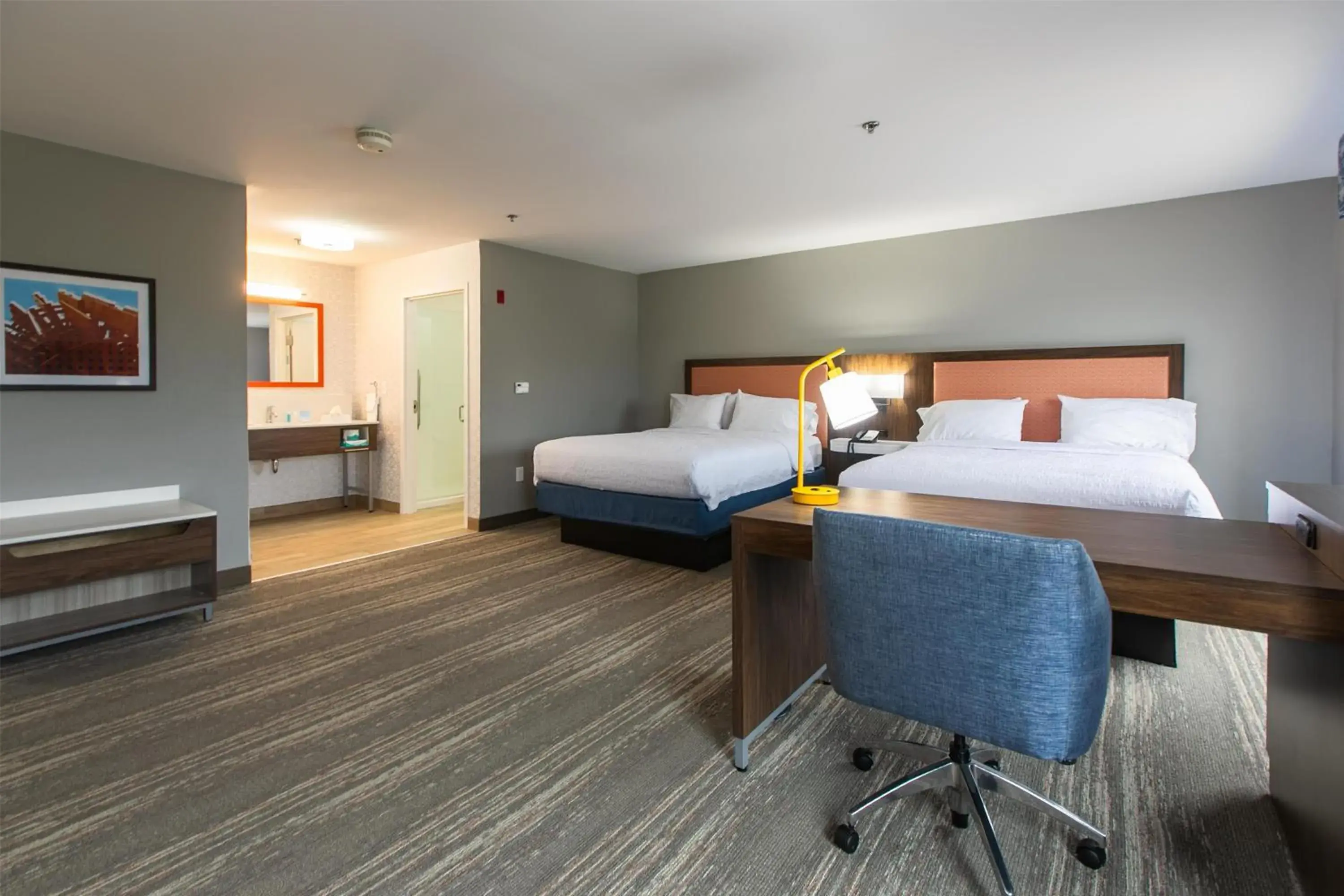 Queen Room with Two Queen Beds and Sofa Bed - Non-Smoking in Hampton Inn & Suites Wilder Queen Room with Two Queen Beds and Sofa Bed - Non-Smoking in Hampton Inn & Suites Wilder