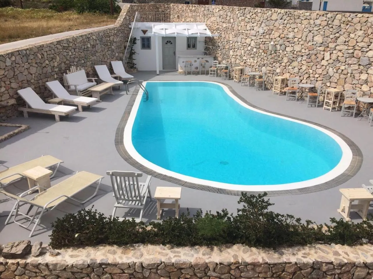 Swimming pool in LavaRock Santorini