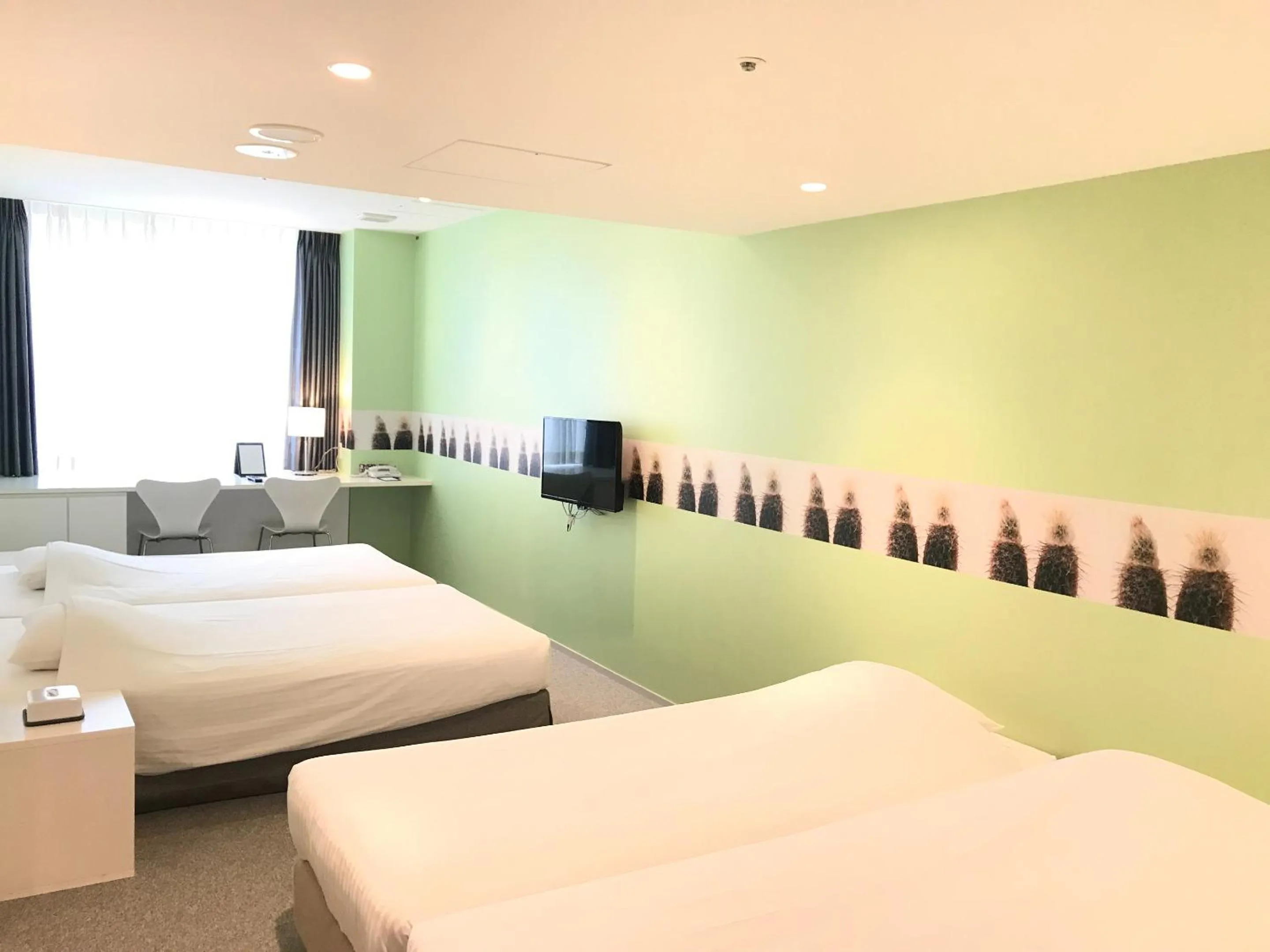 Photo of the whole room, Bed in Hotel Art Stay Naha Kokusai-Dori