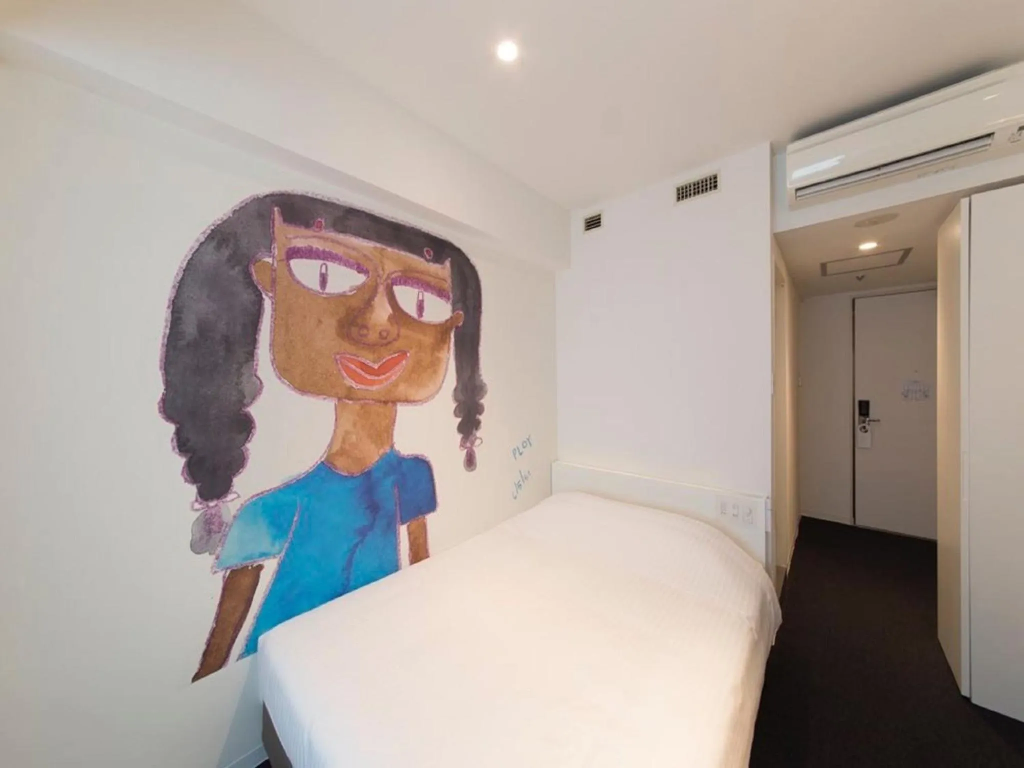 Photo of the whole room, Bed in Hotel Art Stay Naha Kokusai-Dori