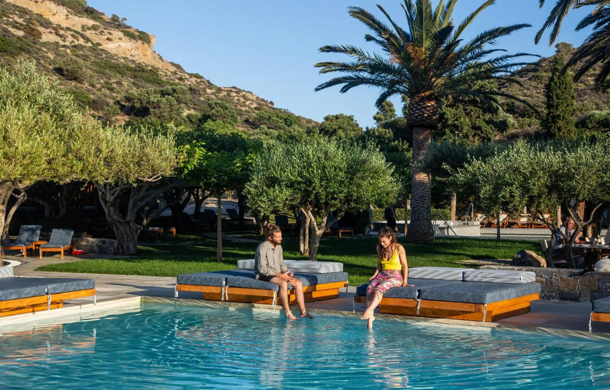 Swimming pool in Paralos Irini Mare