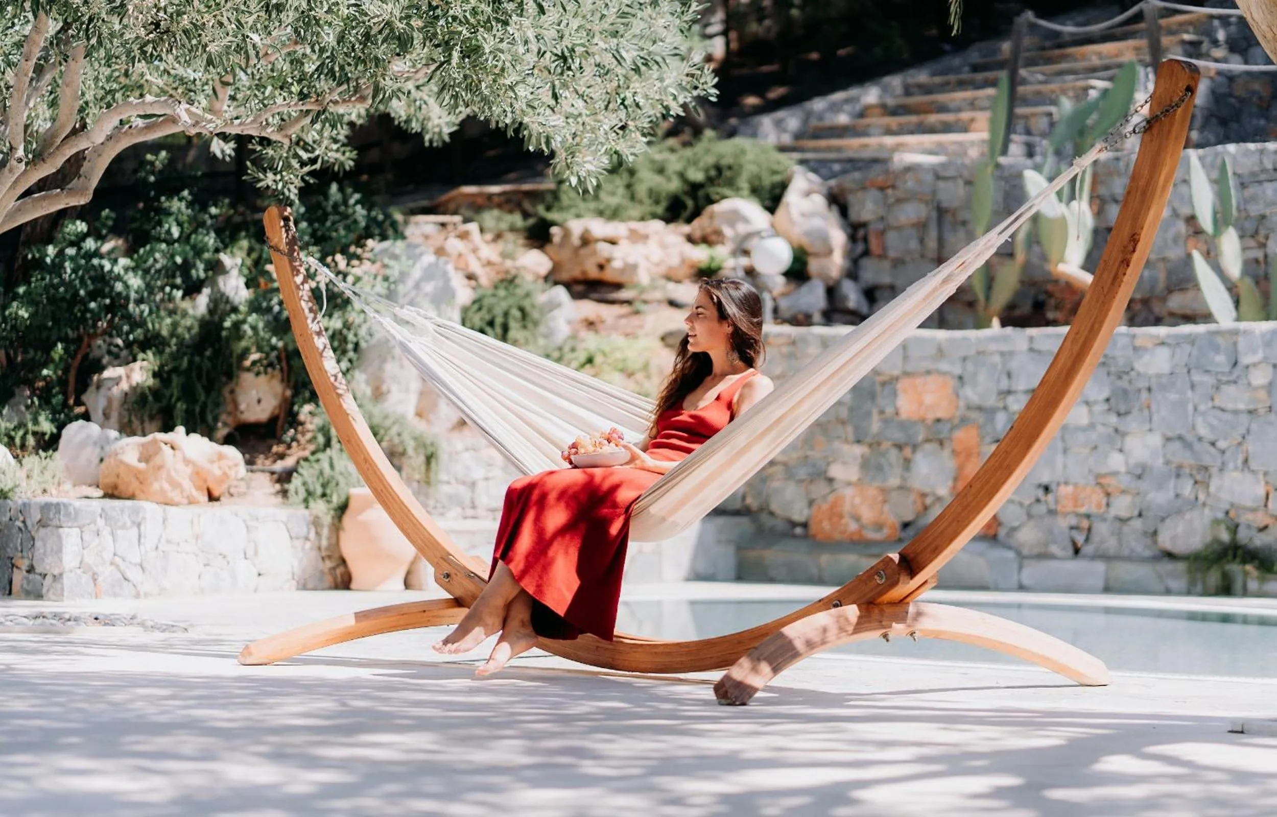 Garden view in Paralos Irini Mare