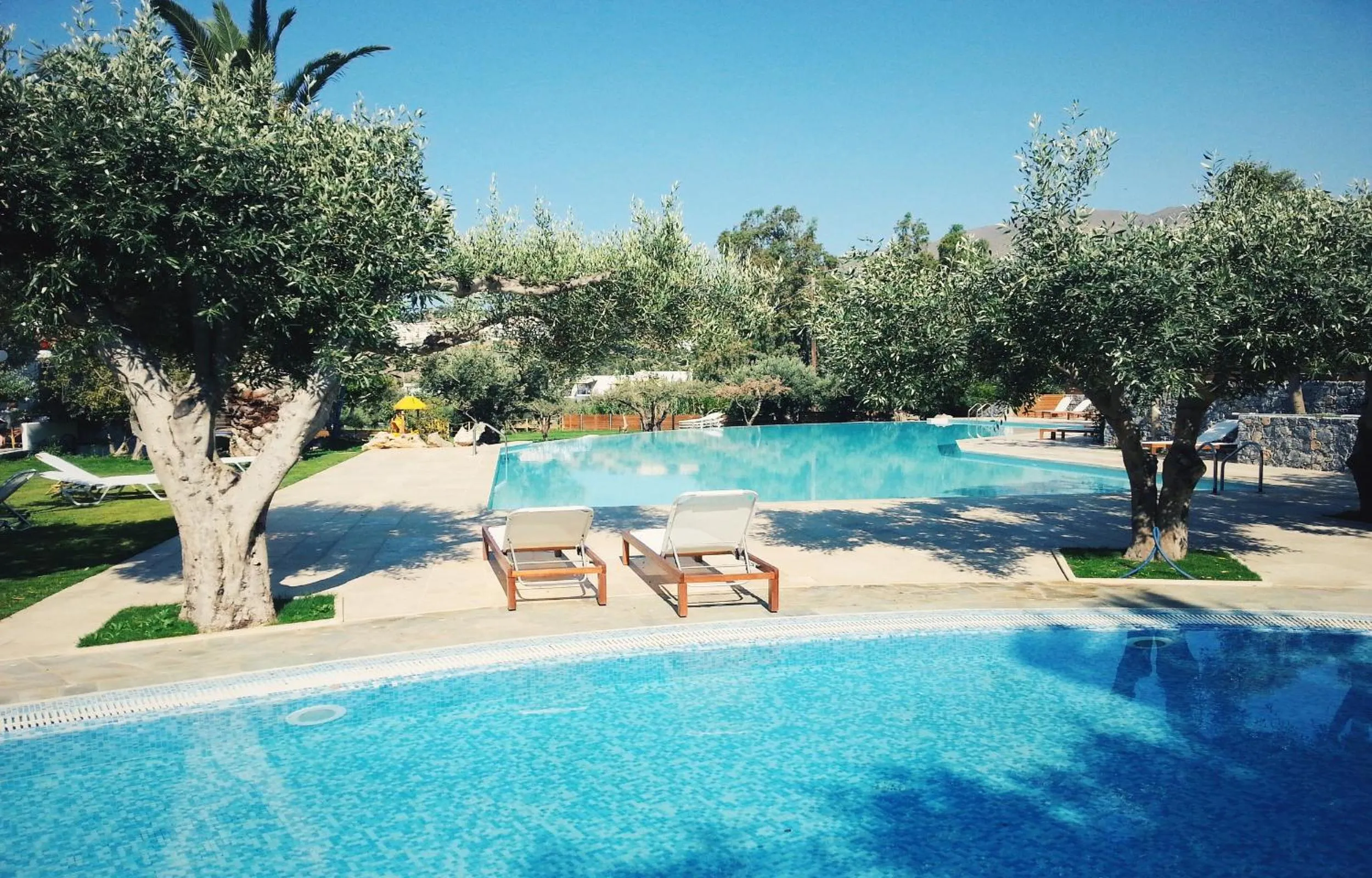 Swimming pool in Paralos Irini Mare