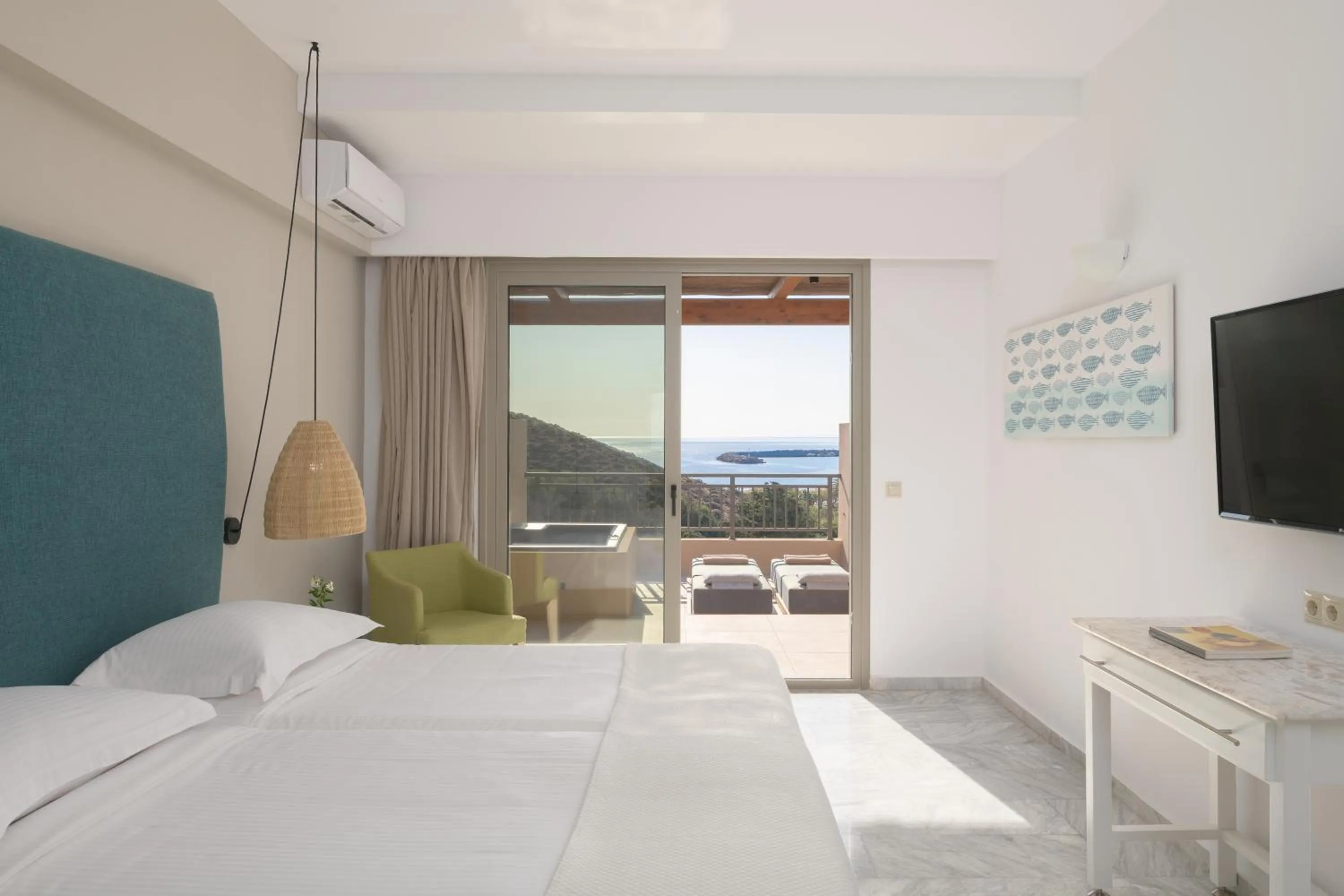 Bedroom, Bed in Paralos Irini Mare