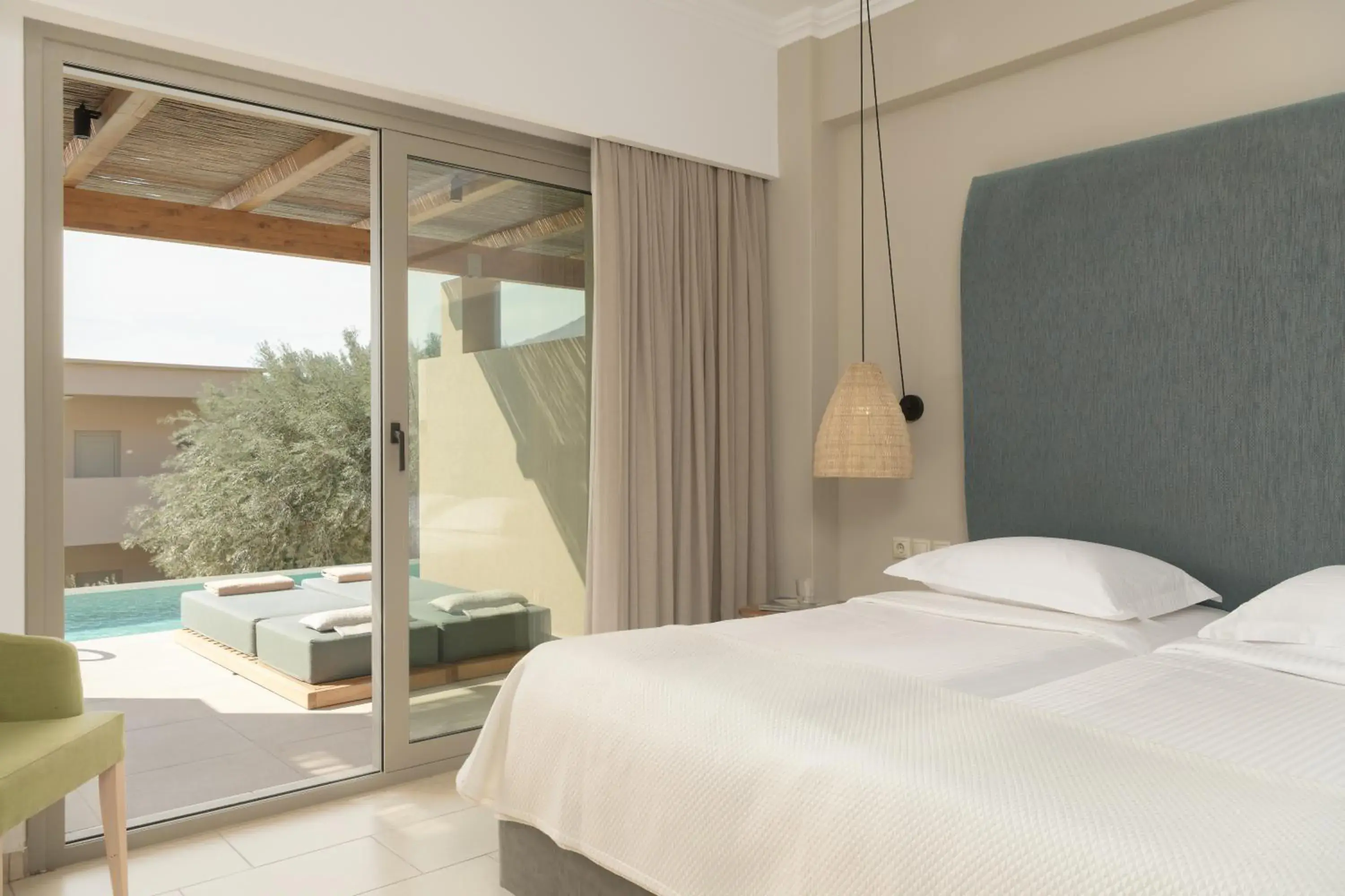 Bed in Paralos Irini Mare Bed in Paralos Irini Mare