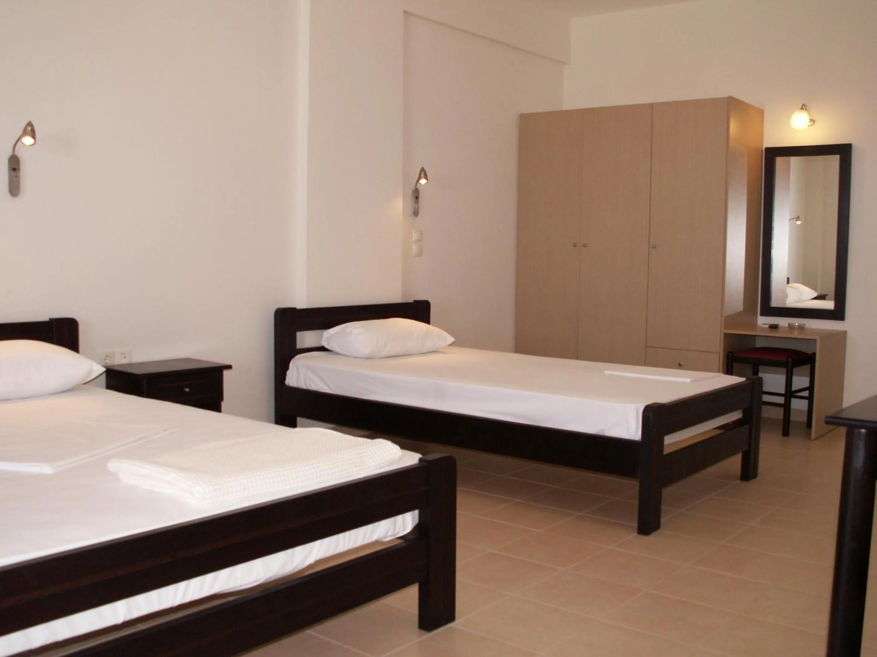 Bed in Kastro Beach Hotel