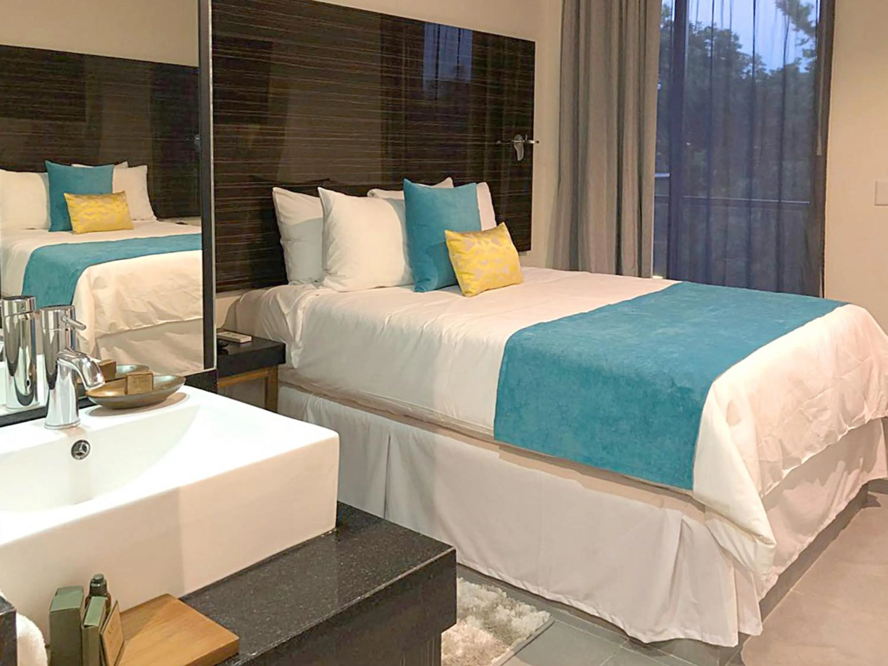 Decorative detail, Bed in KABAH Cancun Hotel Boutique