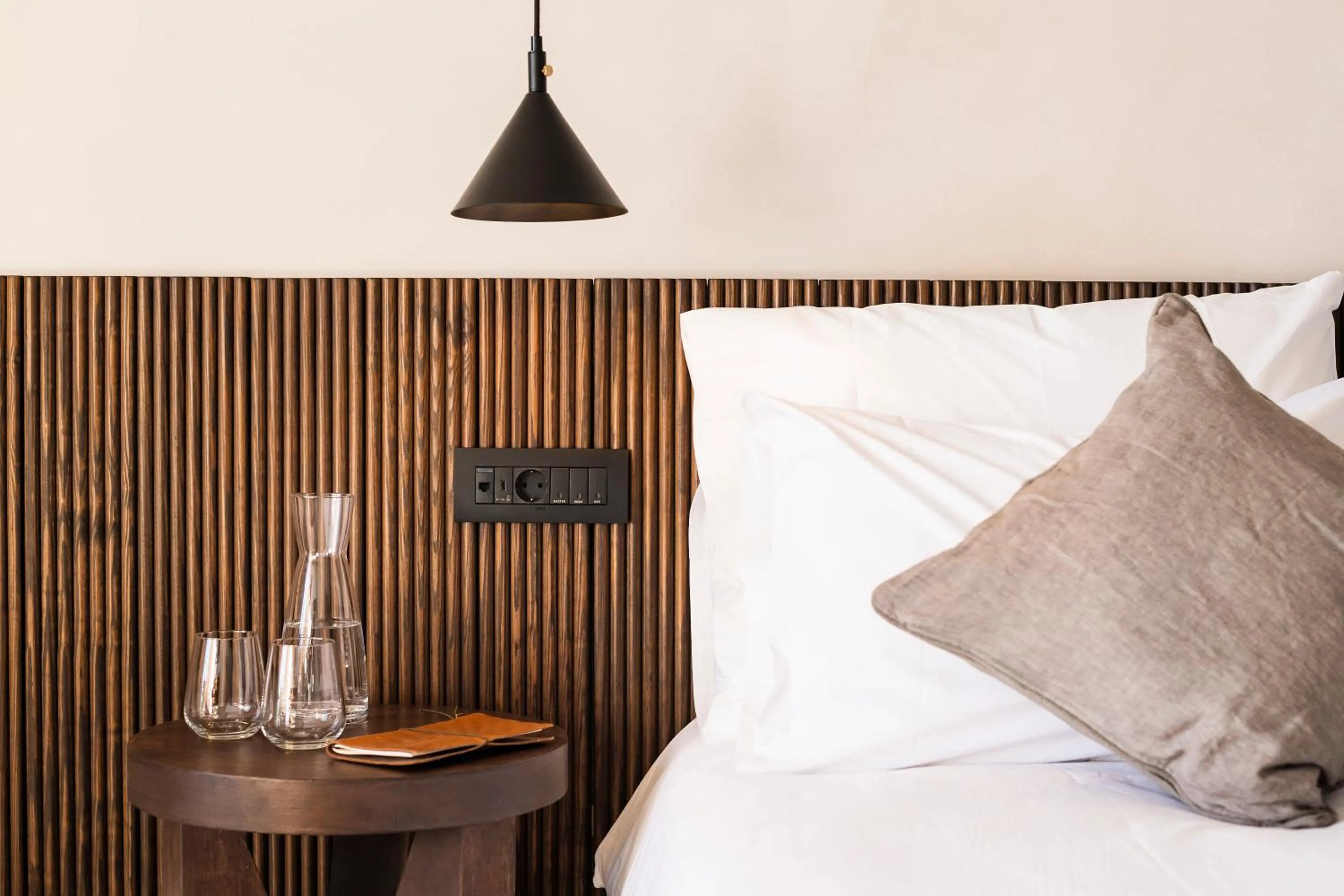 Decorative detail, Bed in Lindos Aqua Terra