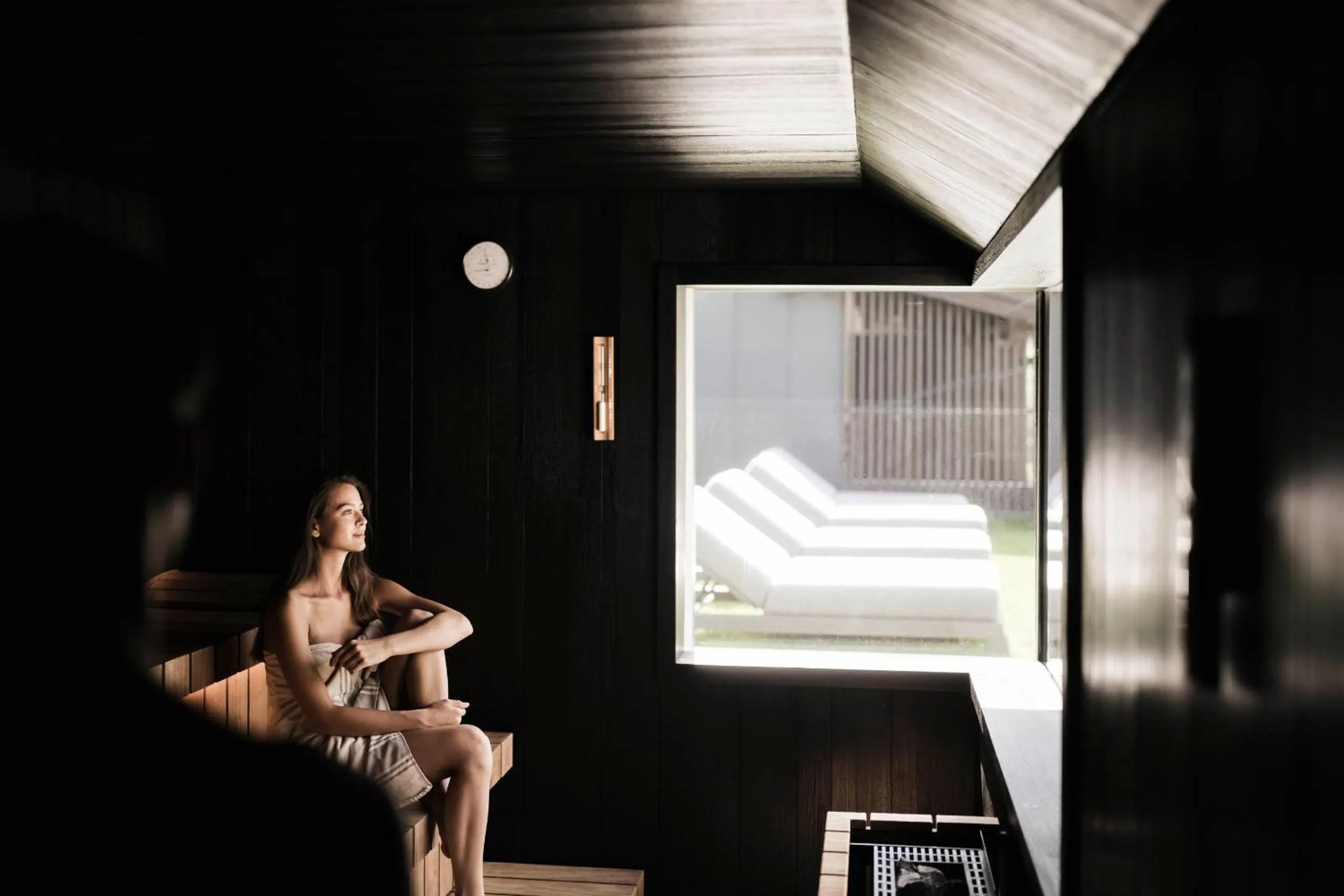 Sauna in Hotel Plan de Gralba - das Berghotel