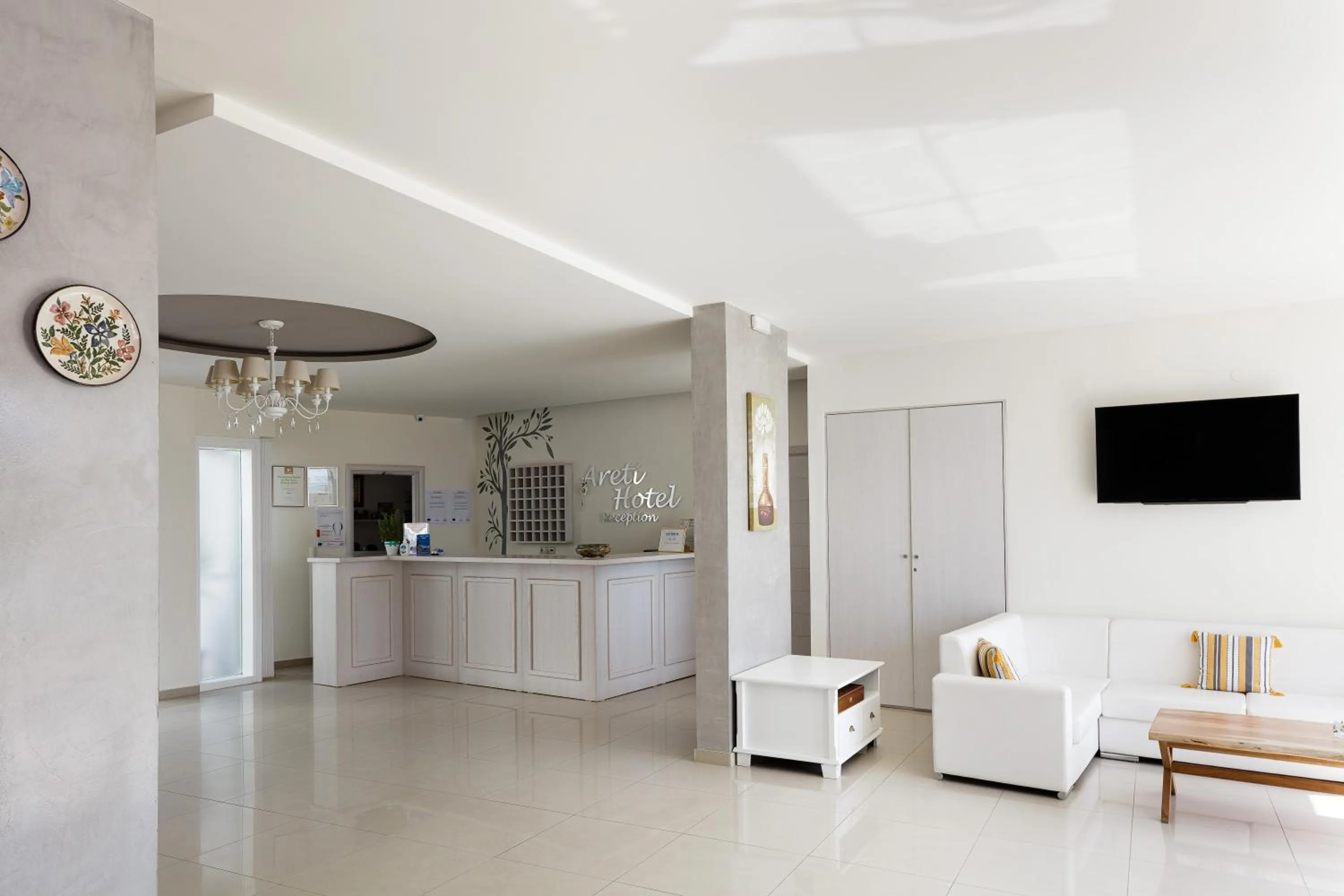 Lobby or reception in Areti Hotel