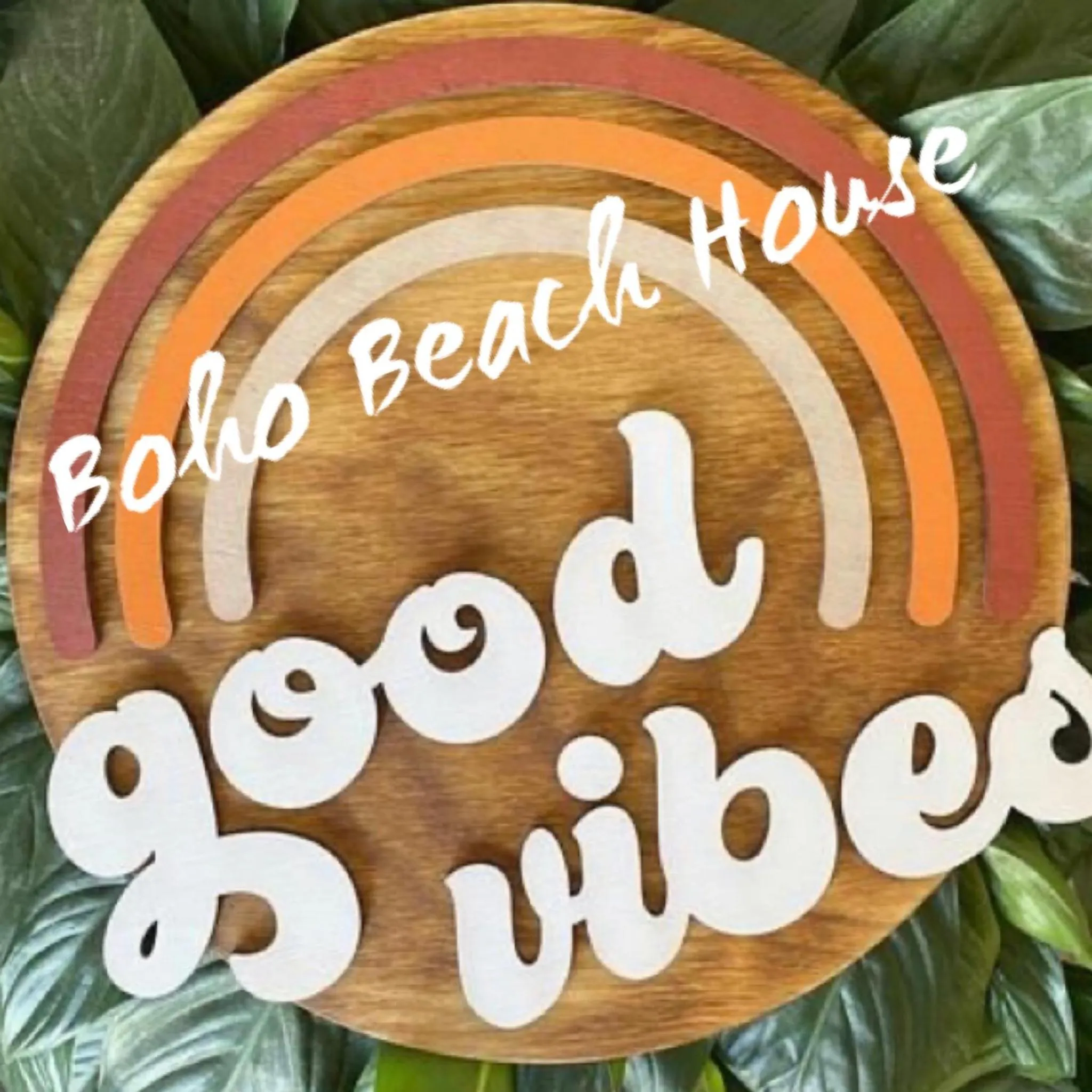 Text overlay in Boho Beach House - Beach location