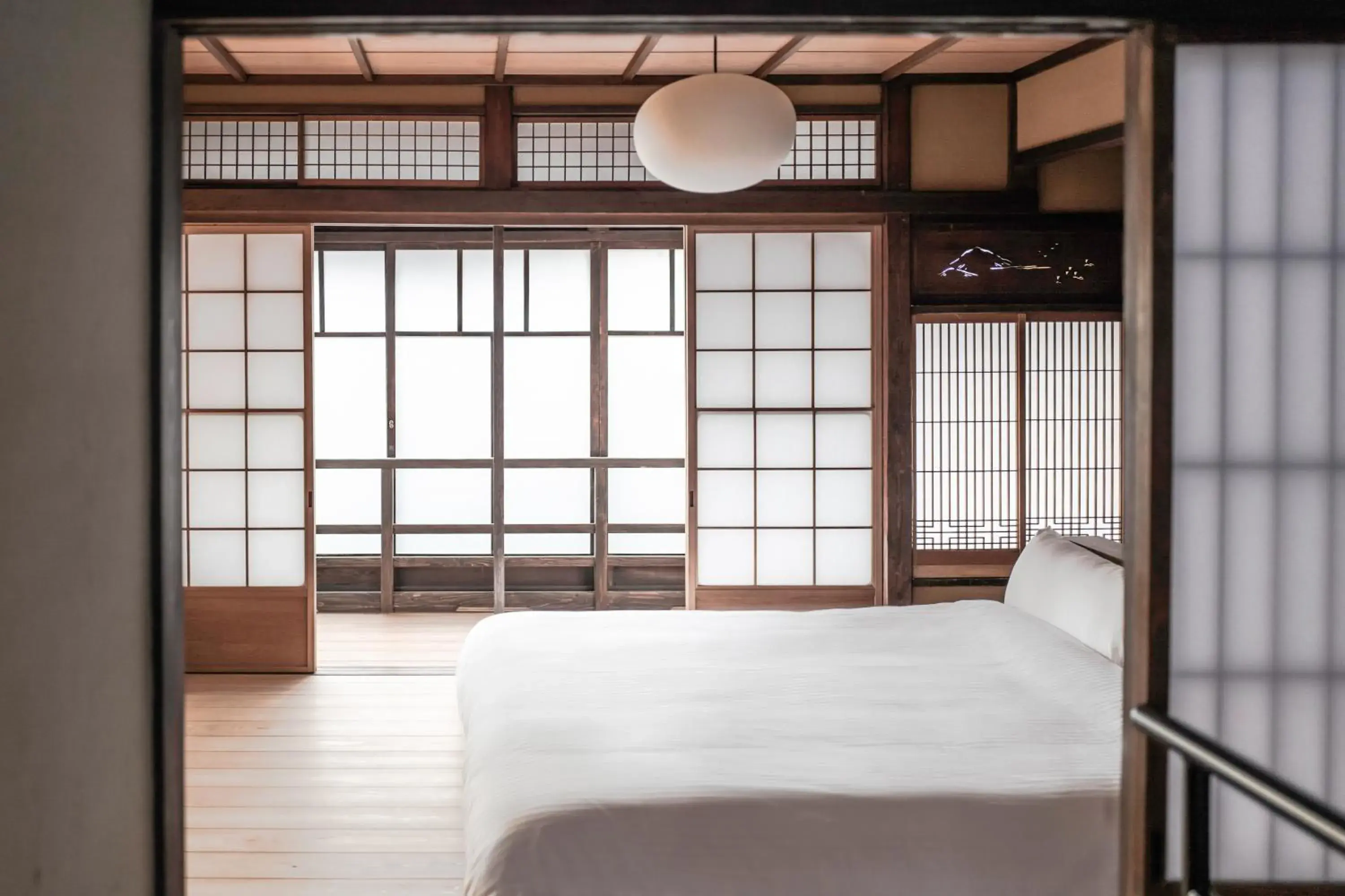 Bed in Maana Kyoto Bed in Maana Kyoto