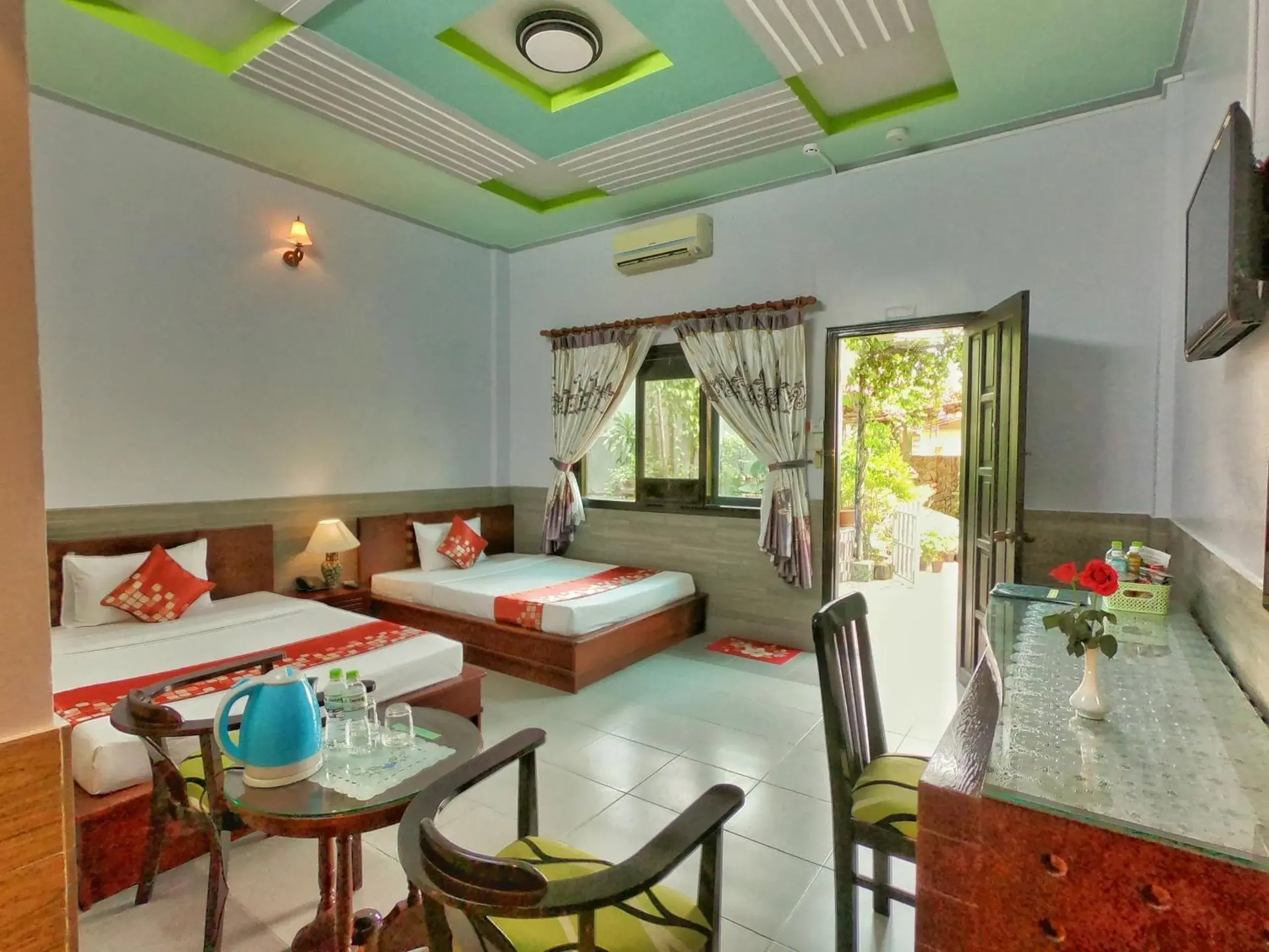 Bed in Thanh Dat Resort Bed in Thanh Dat Resort