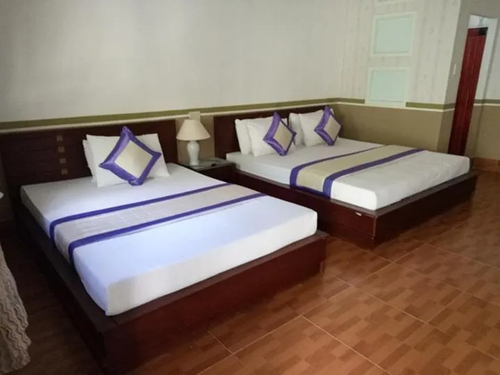 Bed in Thanh Dat Resort