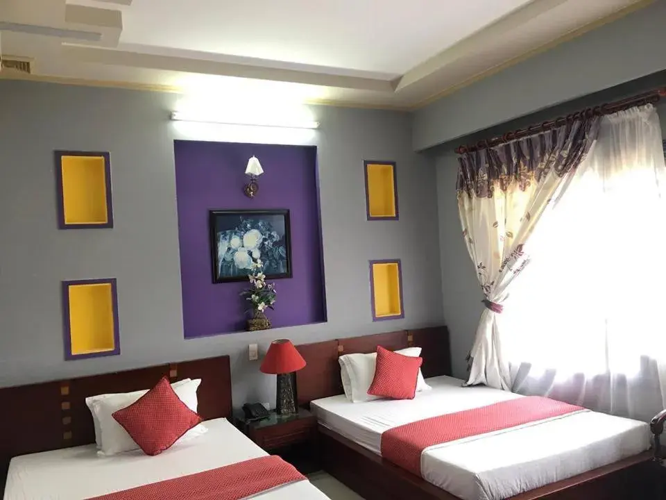 Bed in Thanh Dat Resort Bed in Thanh Dat Resort