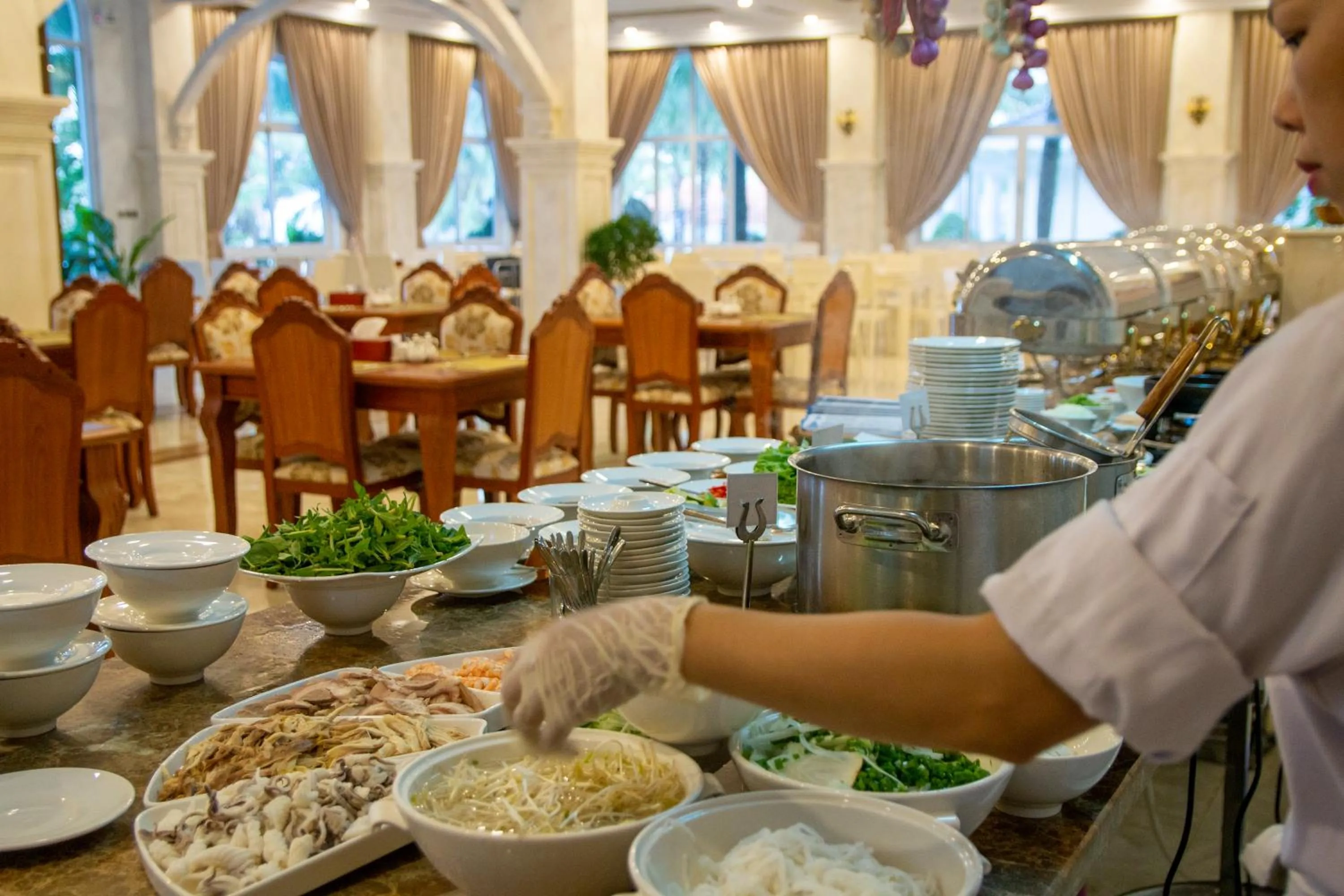 Food and drinks in Thien Thanh Resort