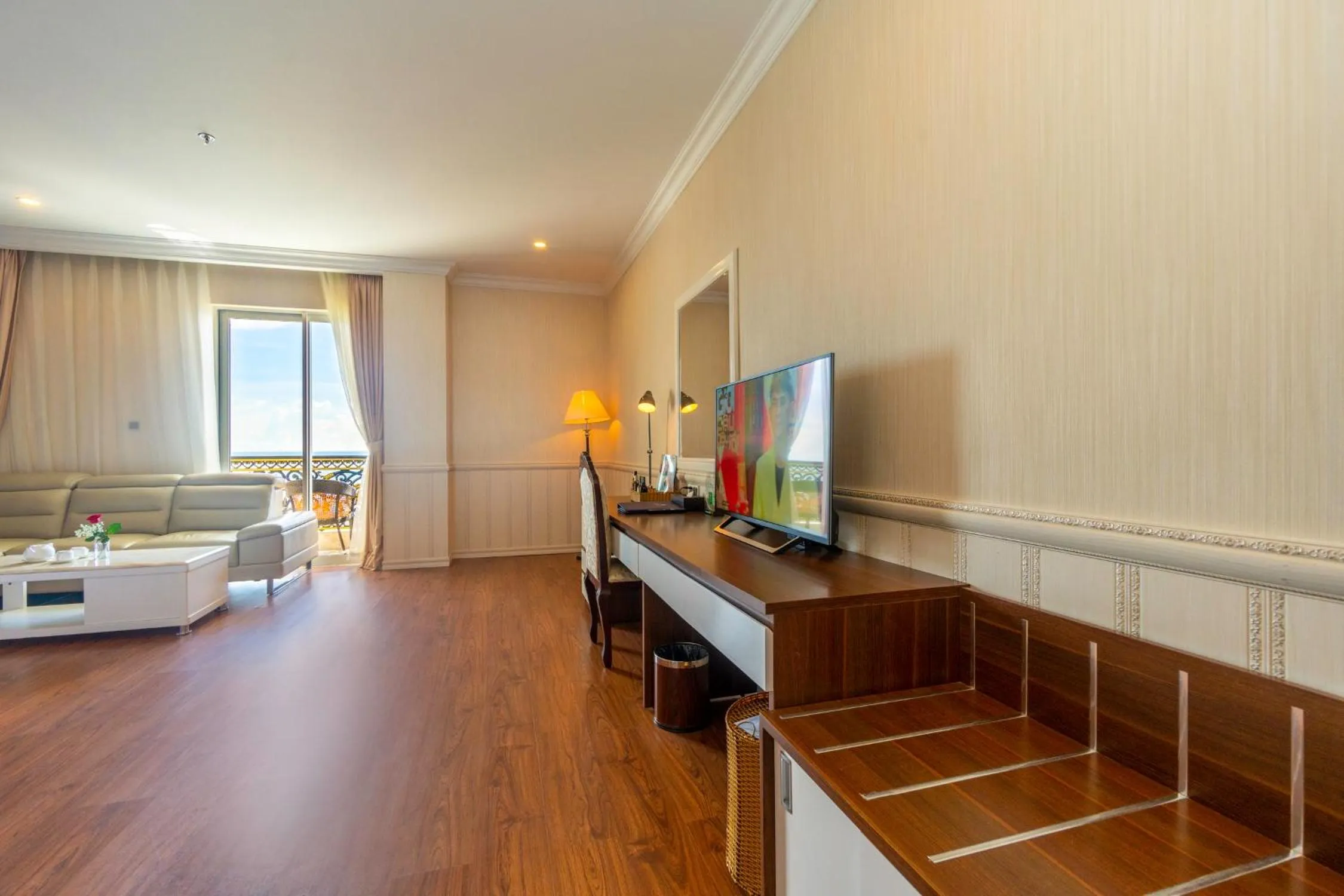 Seating area in Thien Thanh Resort