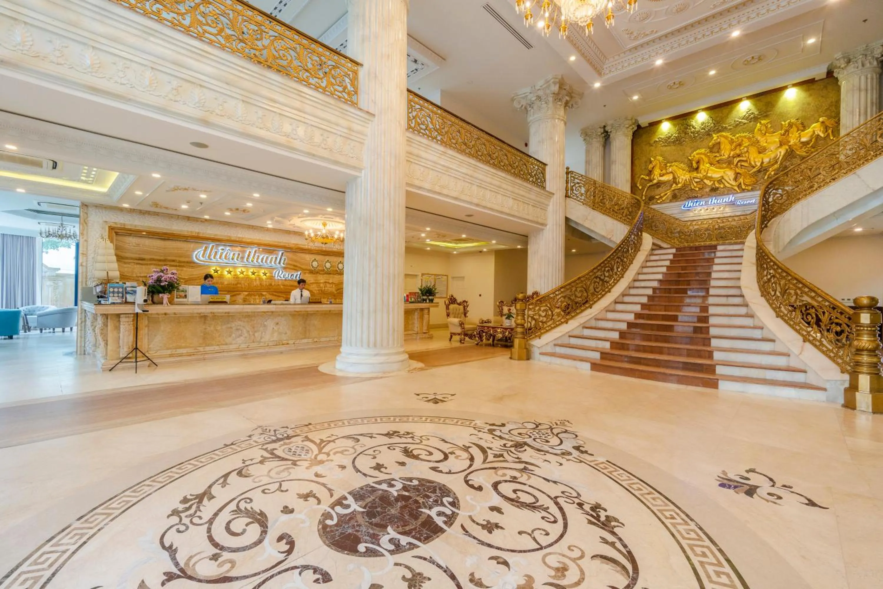 Lobby or reception in Thien Thanh Resort