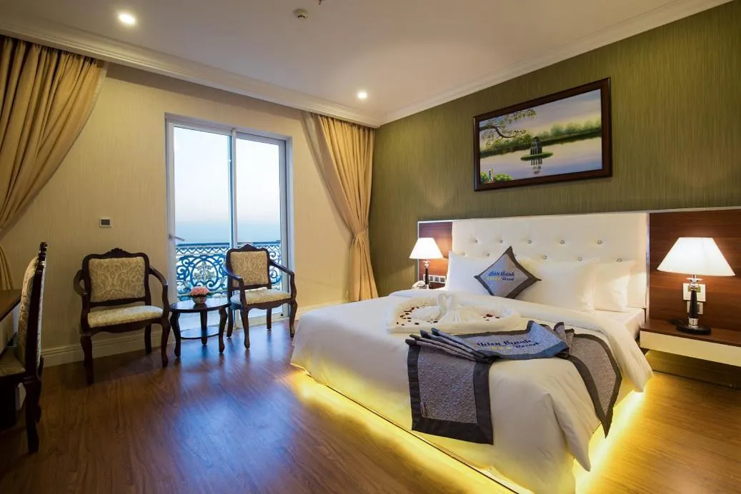 Bed in Thien Thanh Resort