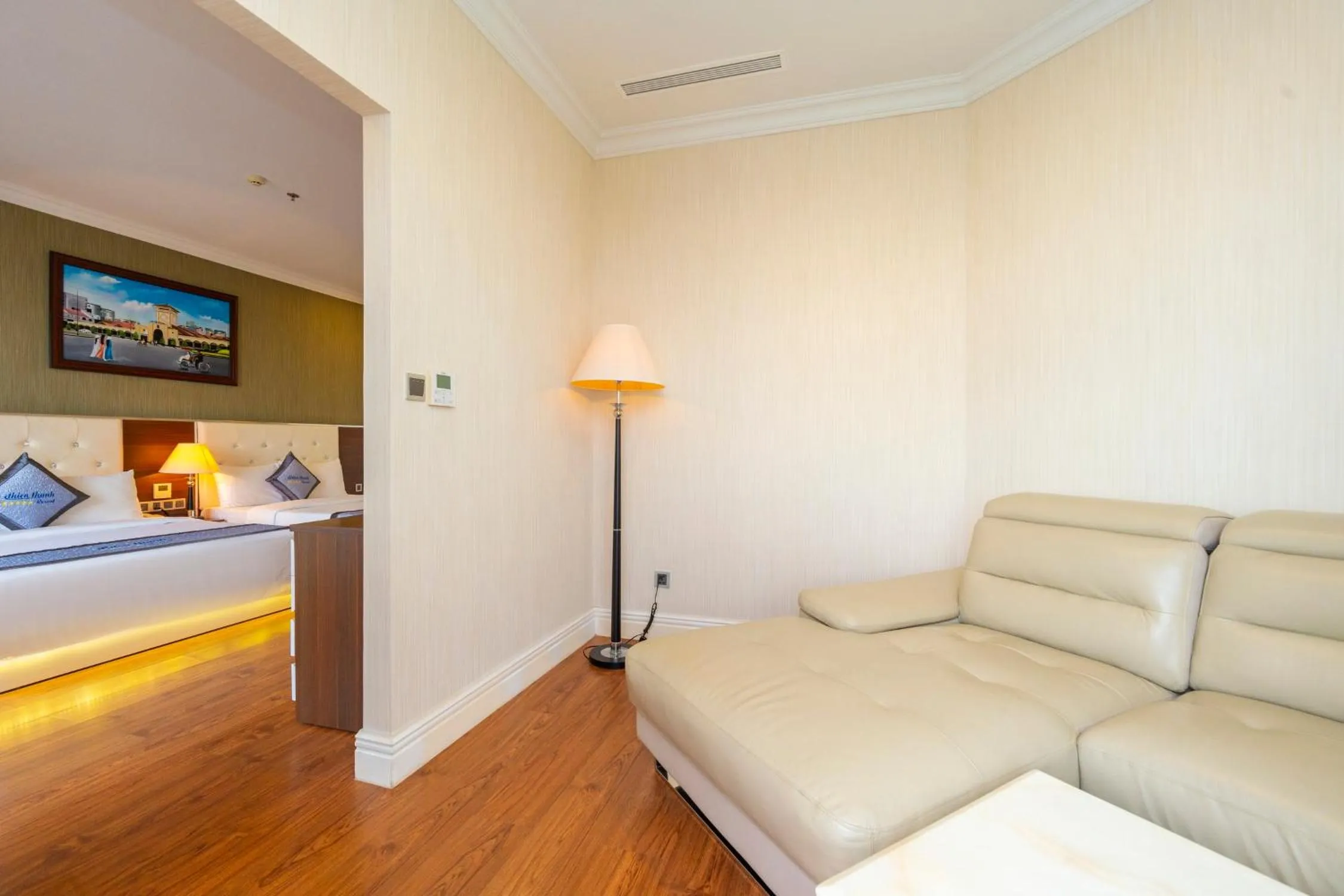 Seating area, Bed in Thien Thanh Resort