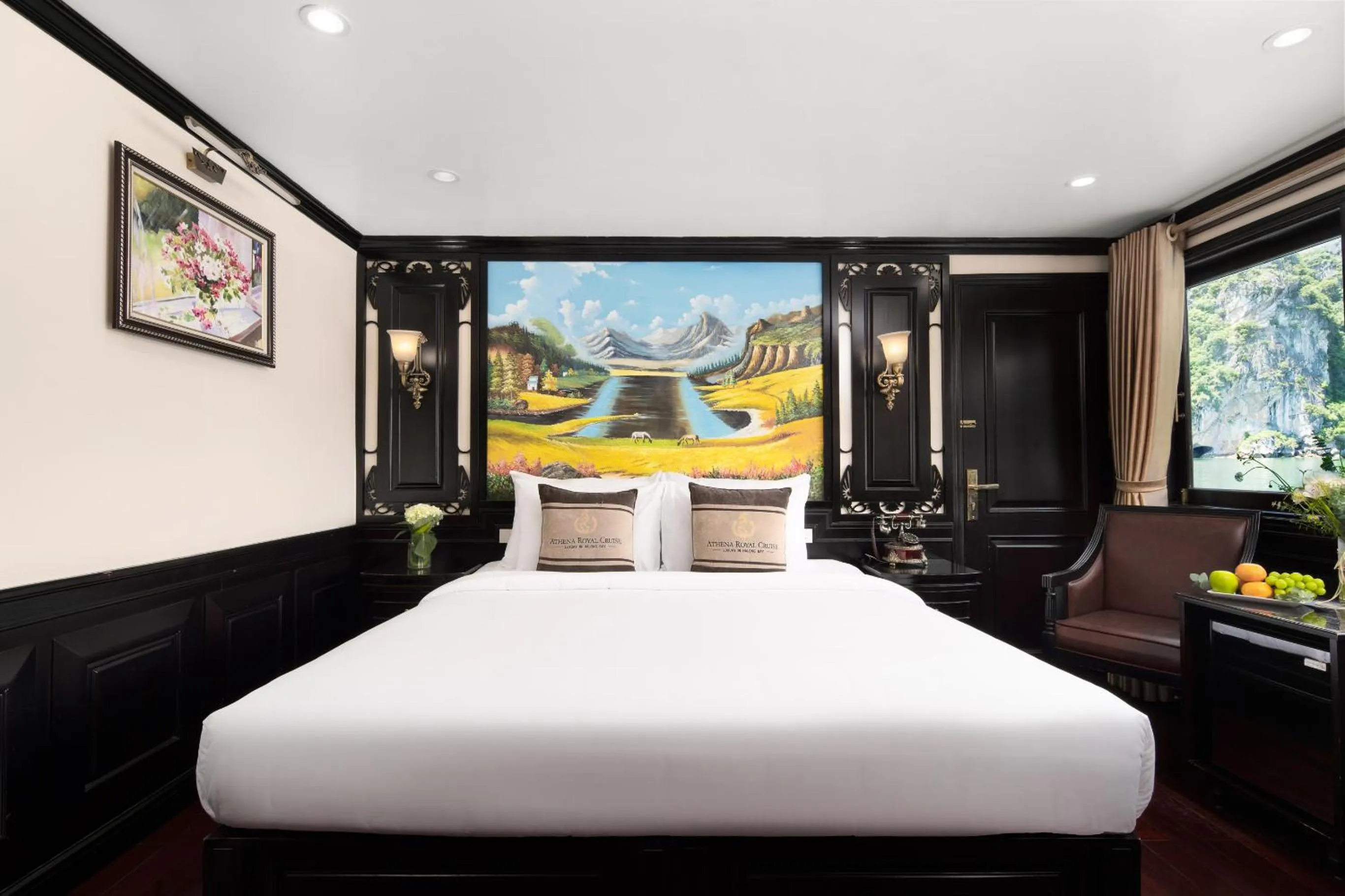 Bedroom, Bed in Athena Royal Cruise - Luxury in Halong Bay