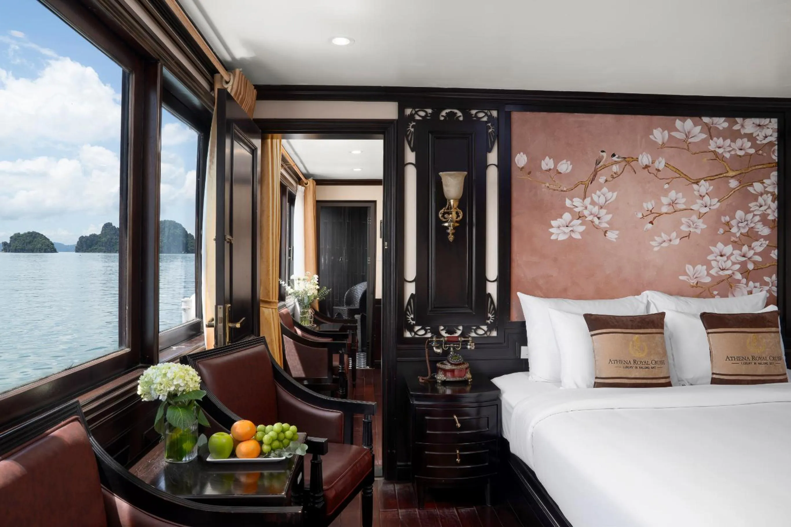 Bedroom, Bed in Athena Royal Cruise - Luxury in Halong Bay