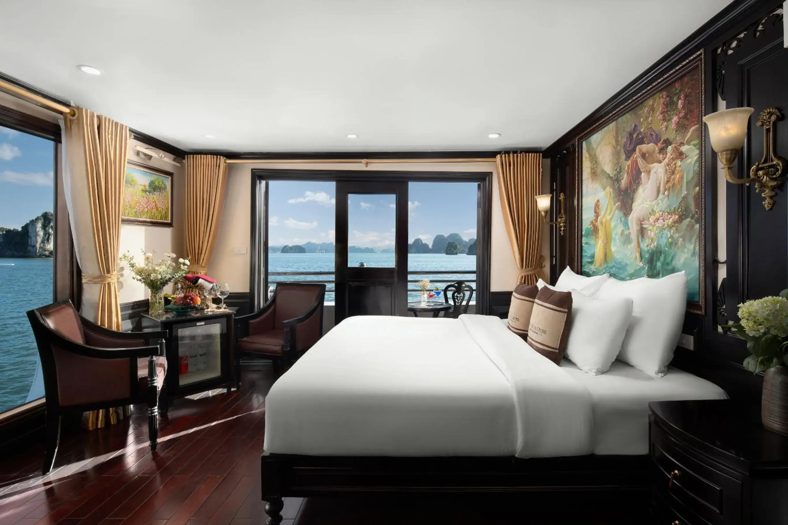 Premium Double Suite with Private Balcony - single occupancy - 3 Days 2 Nights in Athena Royal Cruise - Luxury in Halong Bay Premium Double Suite with Private Balcony - single occupancy - 3 Days 2 Nights in Athena Royal Cruise - Luxury in Halong Bay