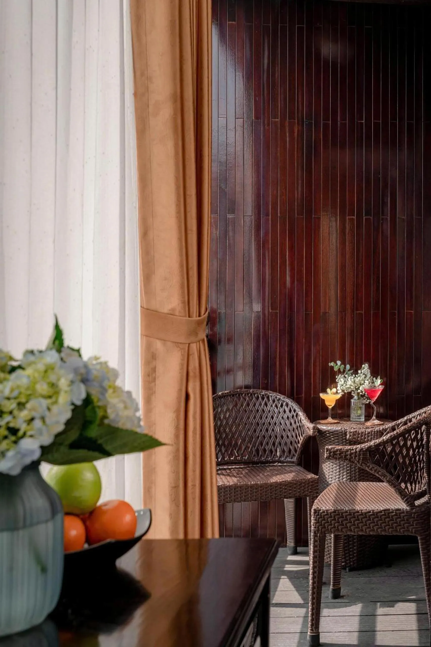 Balcony/Terrace in Athena Royal Cruise - Luxury in Halong Bay