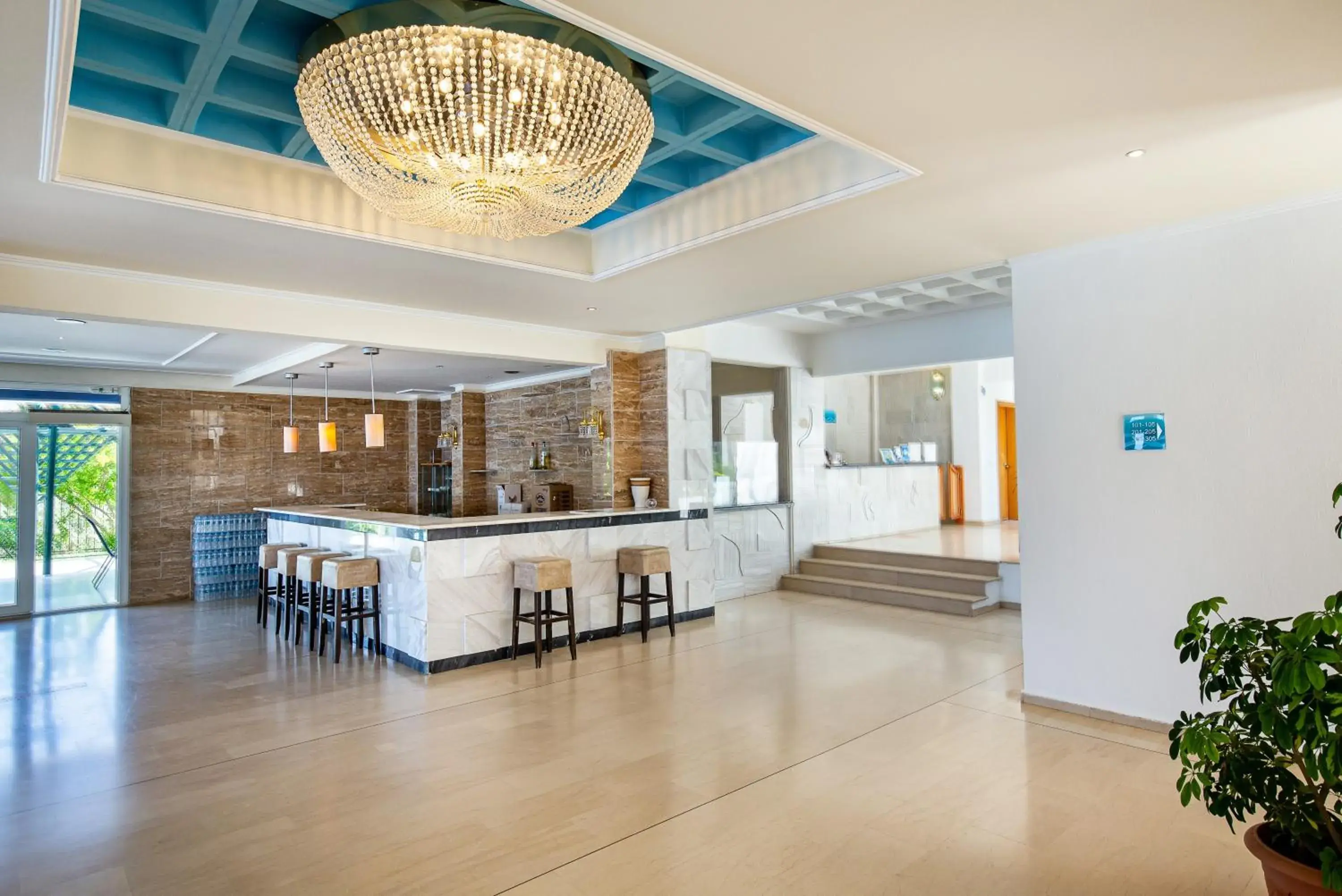 Lobby or reception in Kamari Beach Hotel Lobby or reception in Kamari Beach Hotel