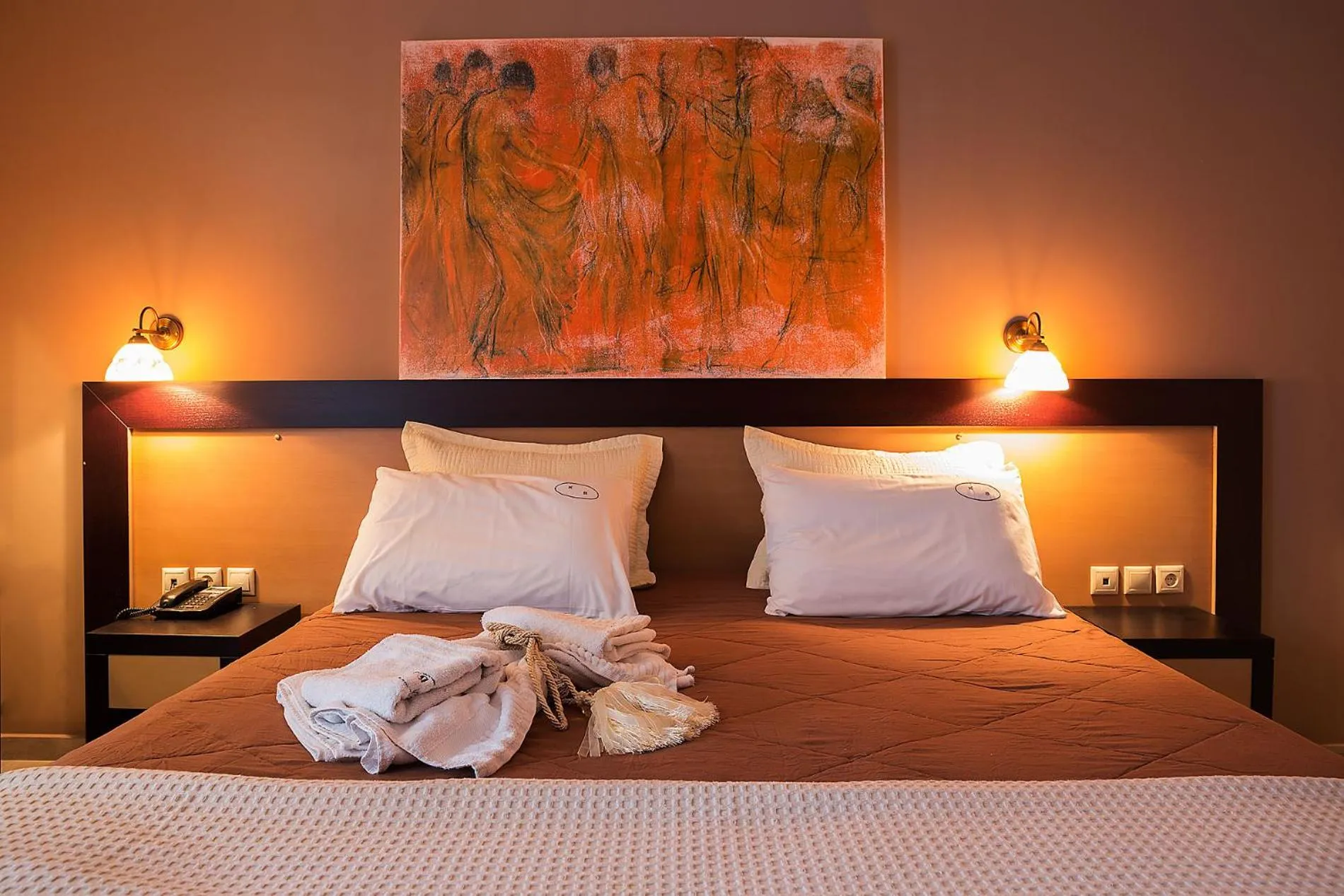 Photo of the whole room, Bed in Kyparissia Beach Hotel