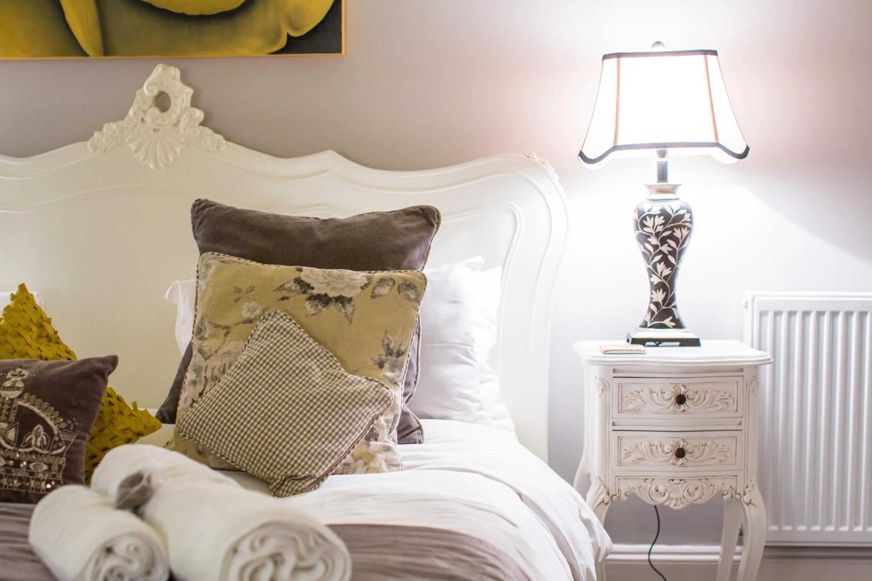 Decorative detail, Bed in Brindleys