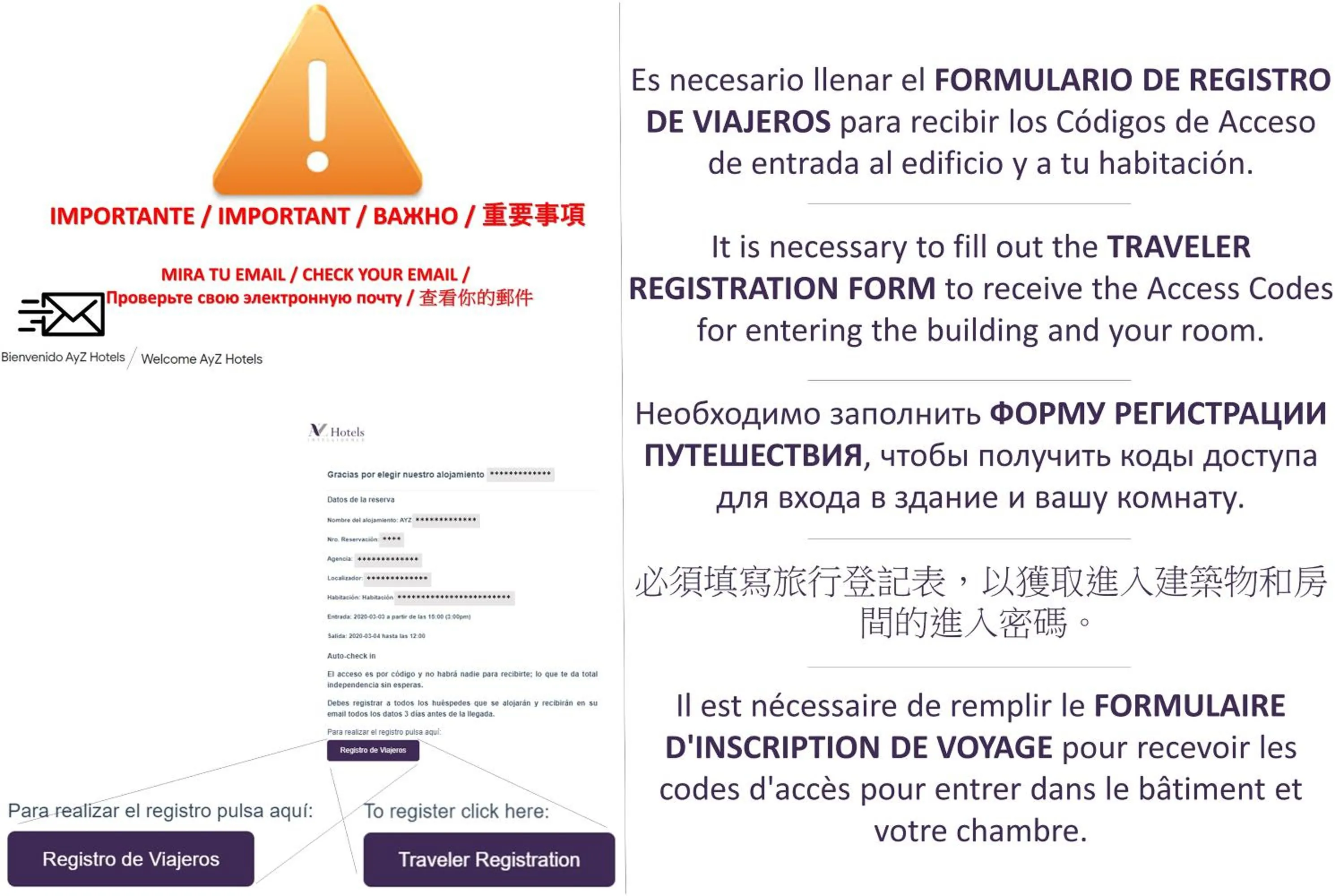 Logo/Certificate/Sign in AYZ Juan de Mena - Auto check-in property