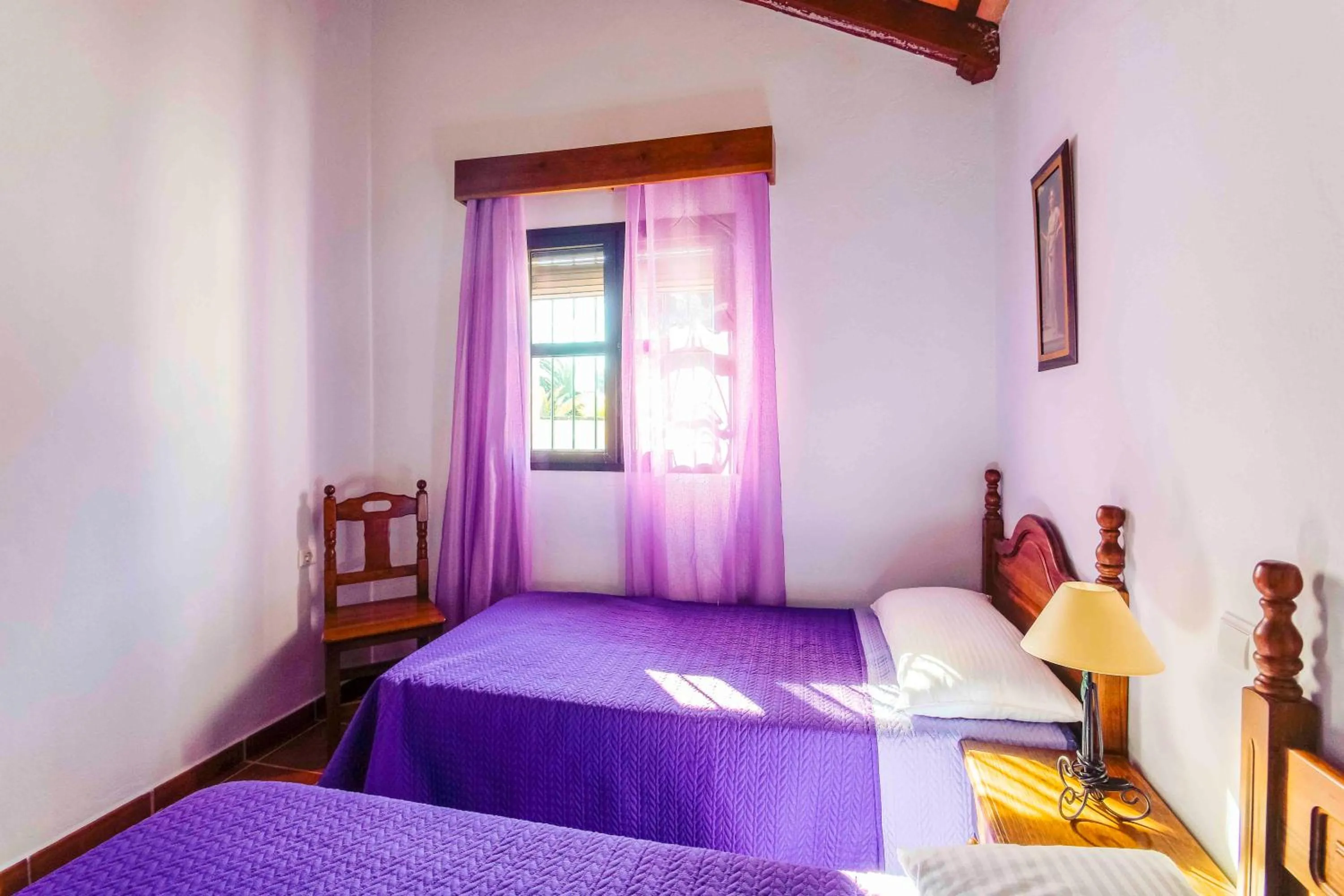 Bed in Vivienda Rural Atlántico Sur & Familias