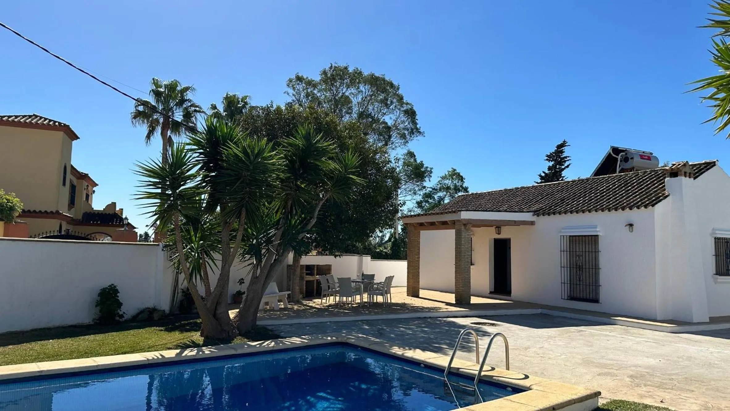 Pool view in Vivienda Rural Atlántico Sur & Familias