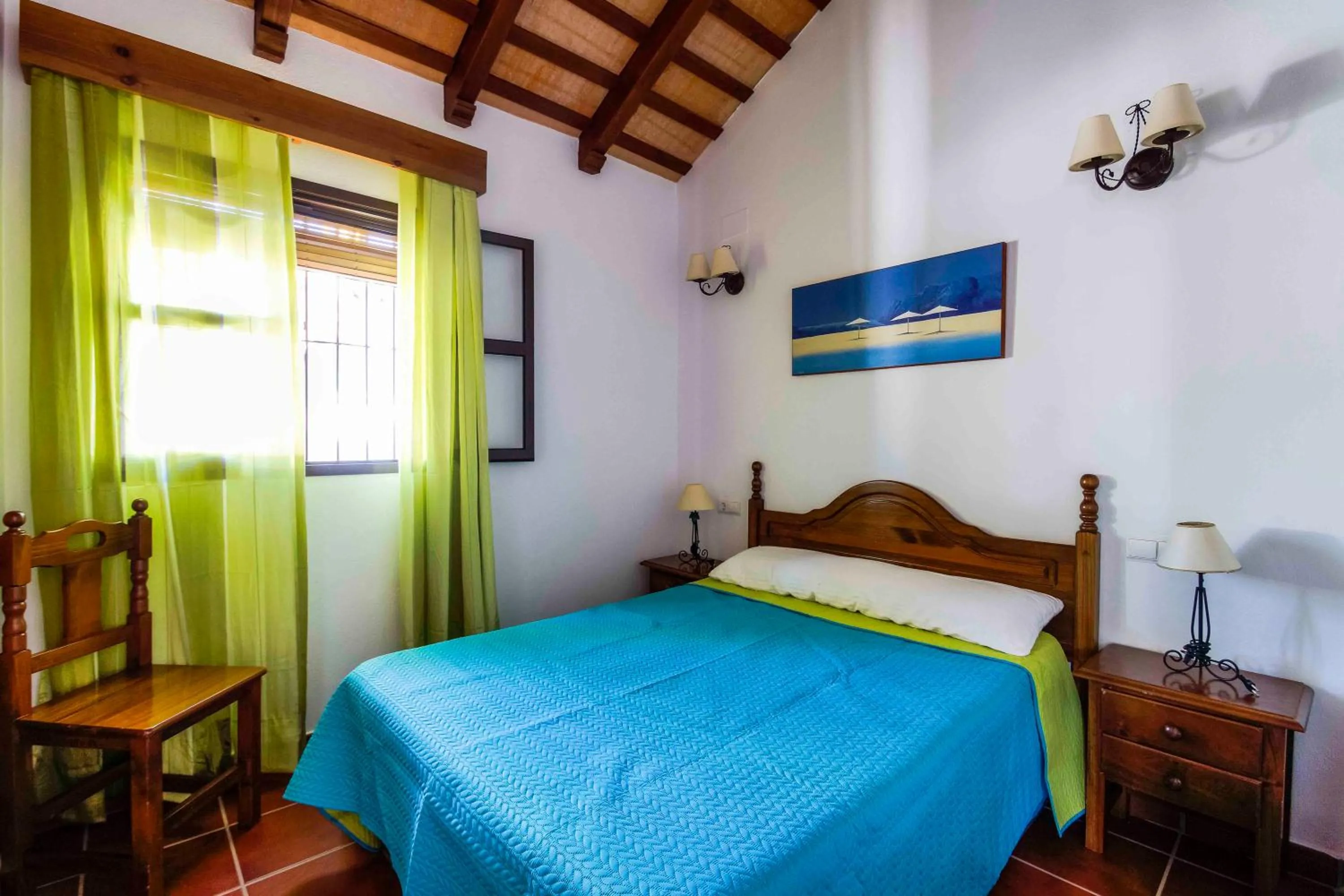 Bed in Vivienda Rural Atlántico Sur & Familias