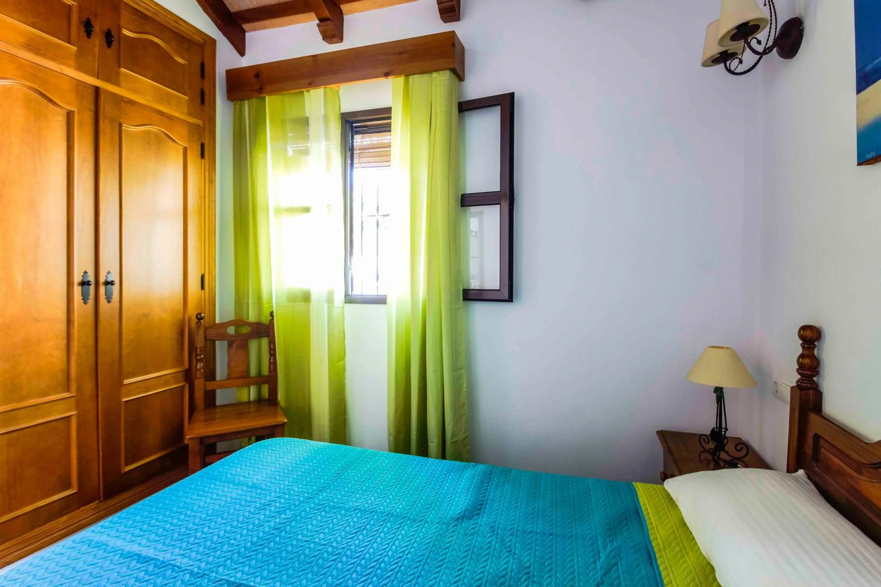 Bed in Vivienda Rural Atlántico Sur & Familias