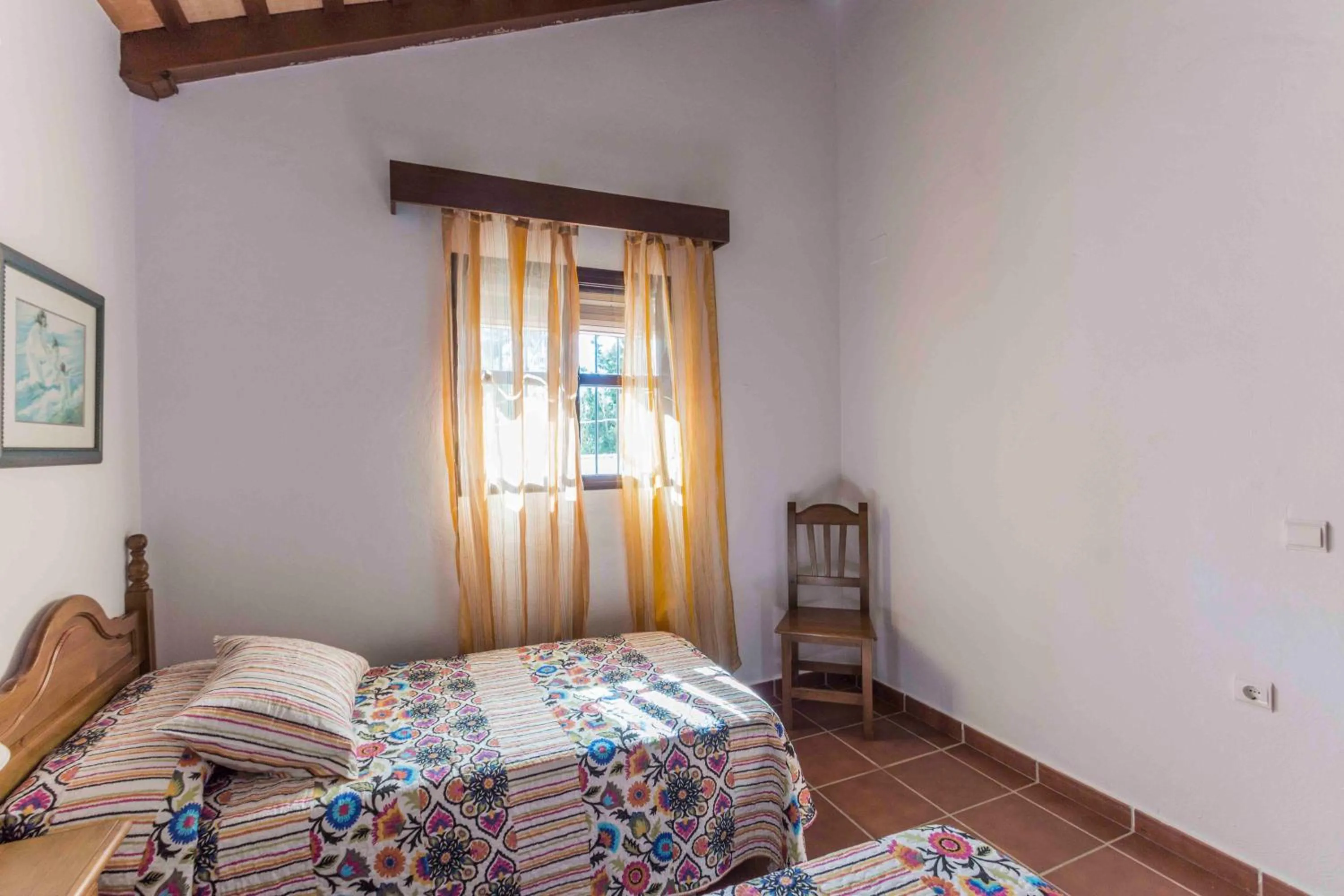 Bed in Vivienda Rural Atlántico Sur & Familias