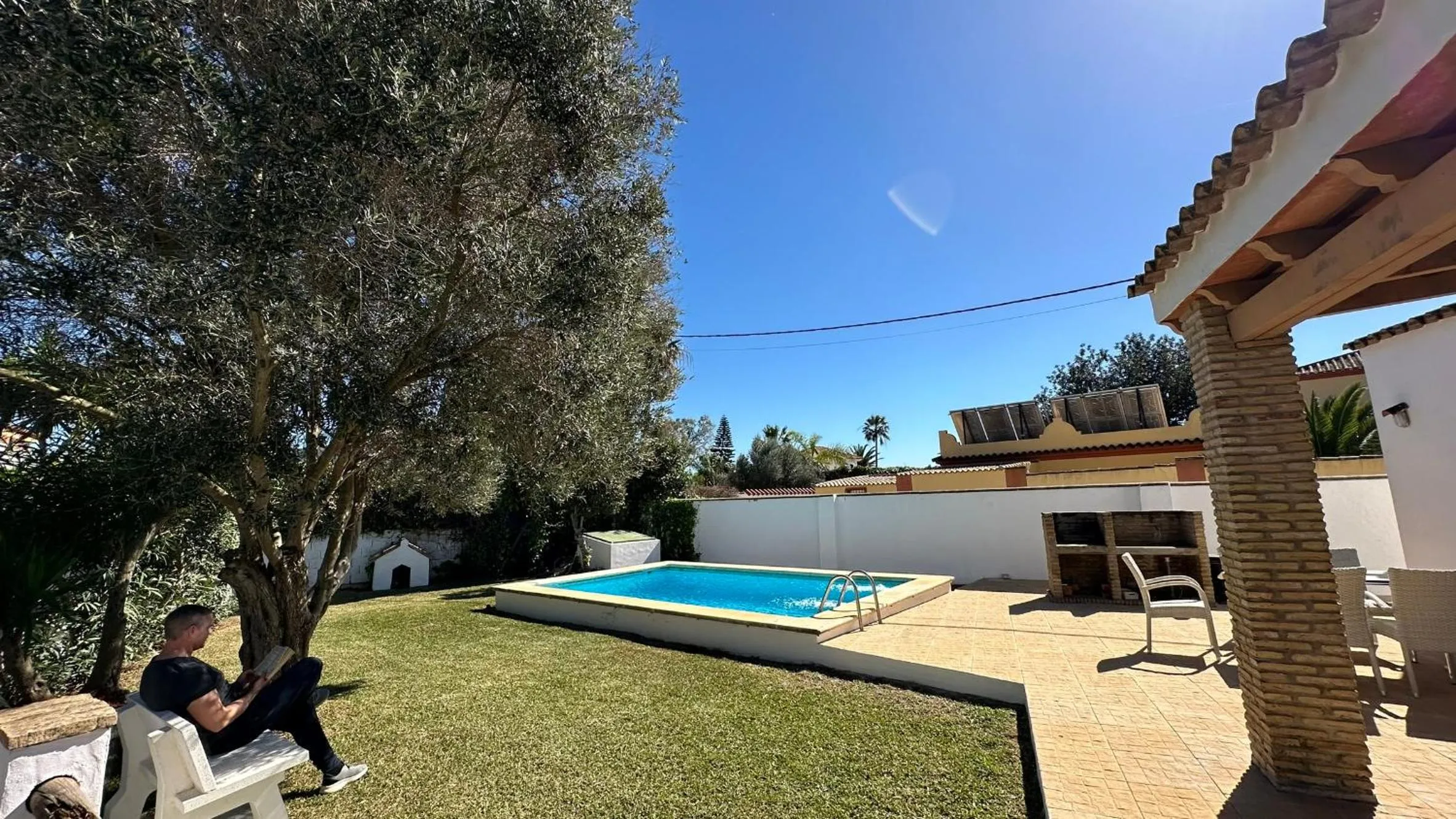 Swimming pool in Vivienda Rural Atlántico Sur & Familias
