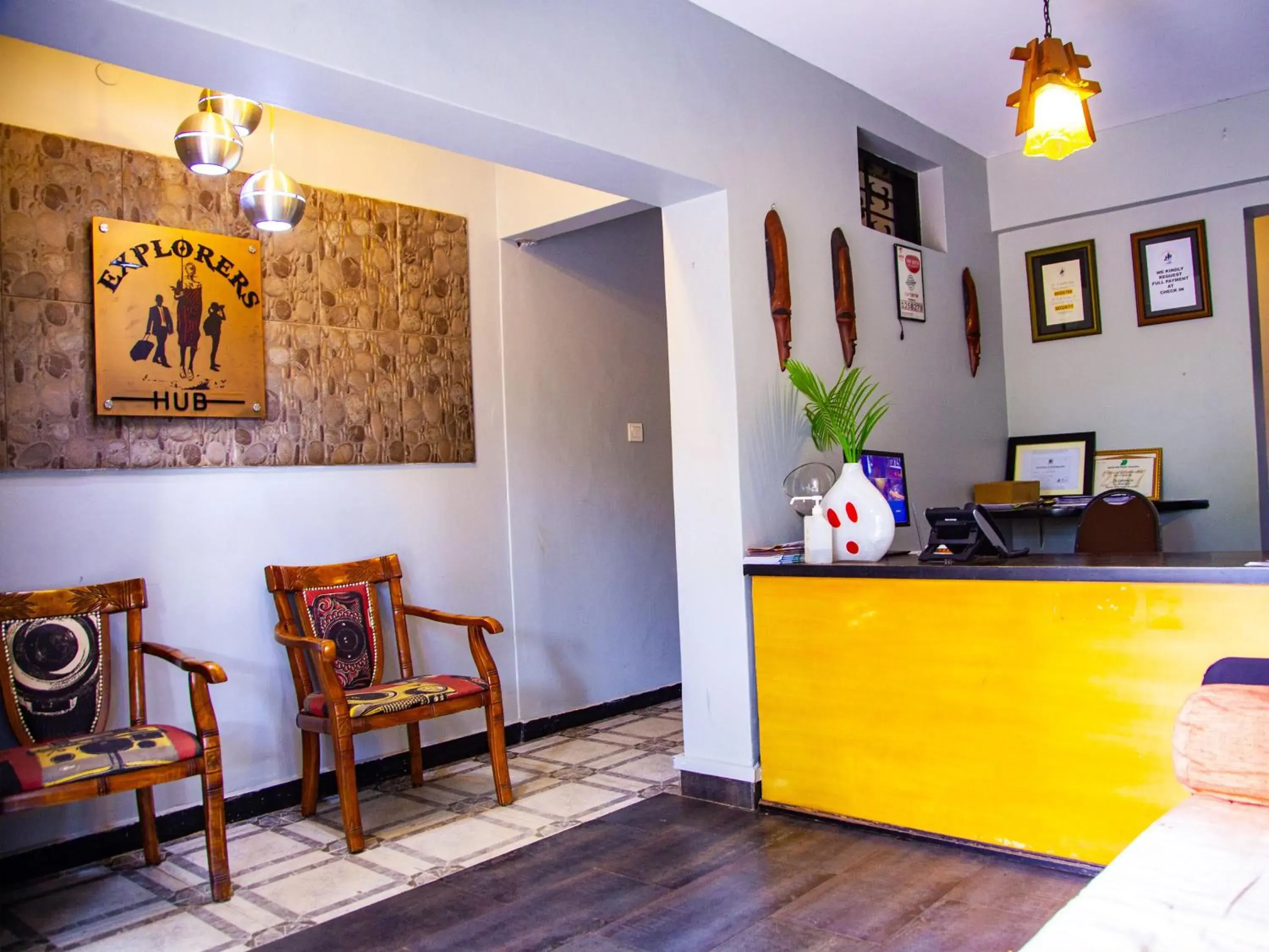 Lobby or reception in Explorers Hub Lobby or reception in Explorers Hub