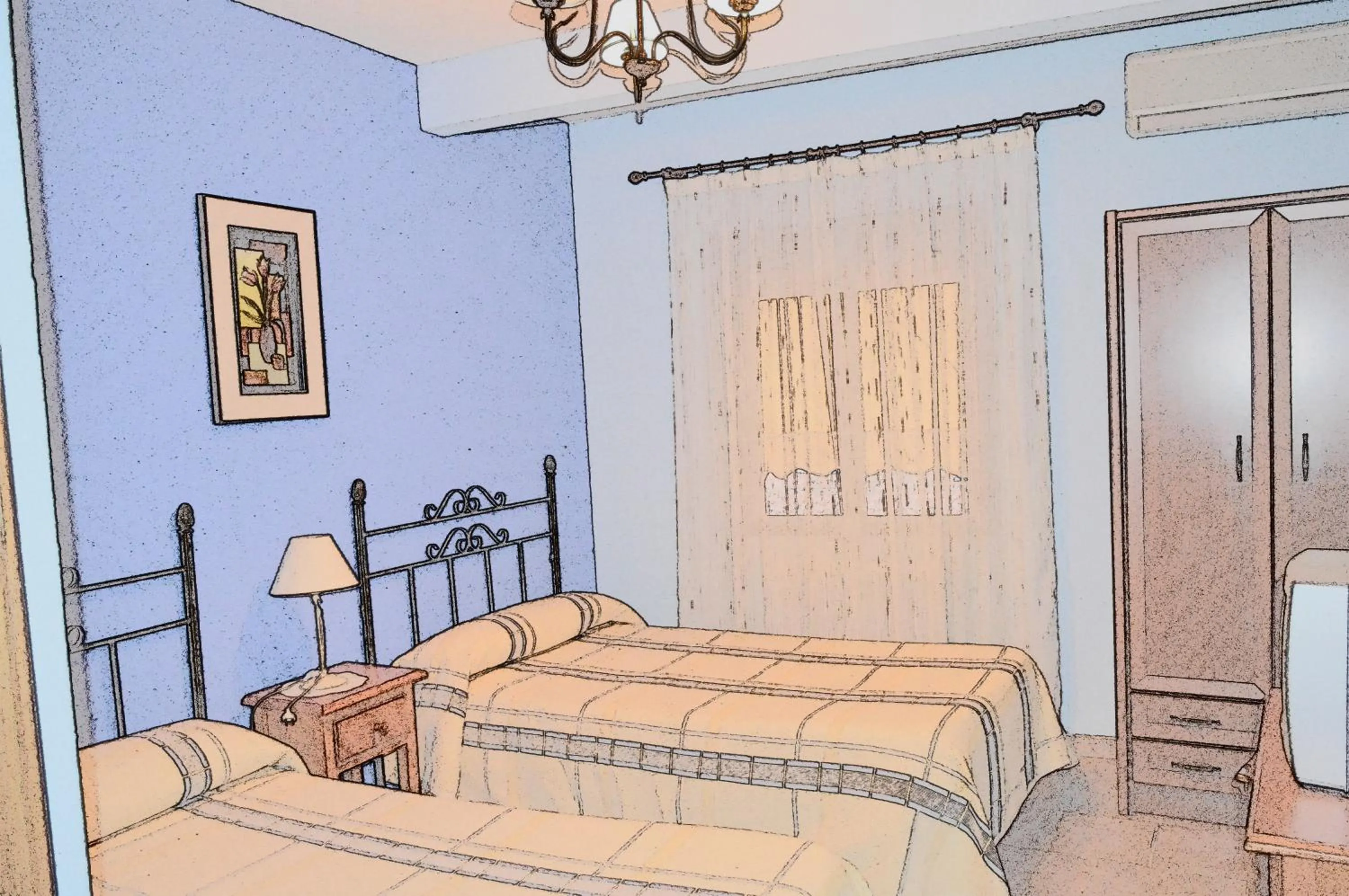 Bed in Posada La Reja