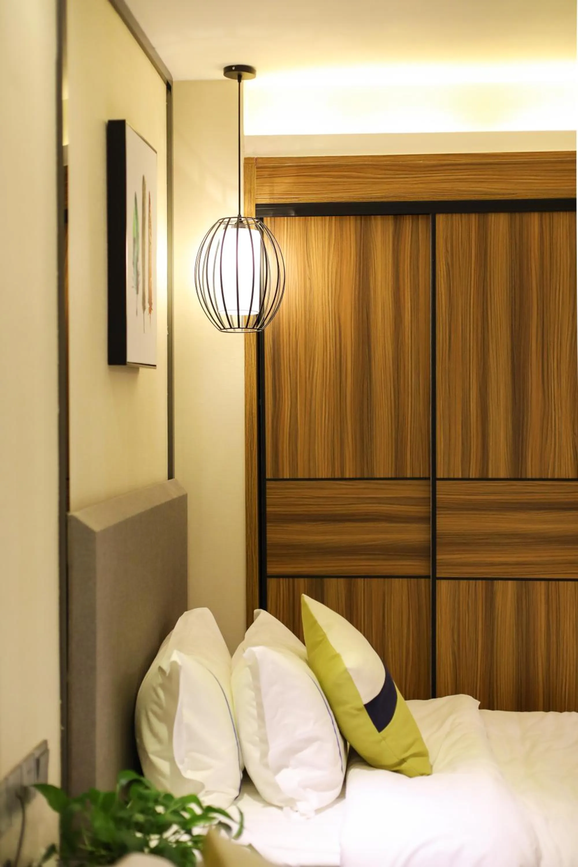 Bed in Guangzhou Homies Hotel