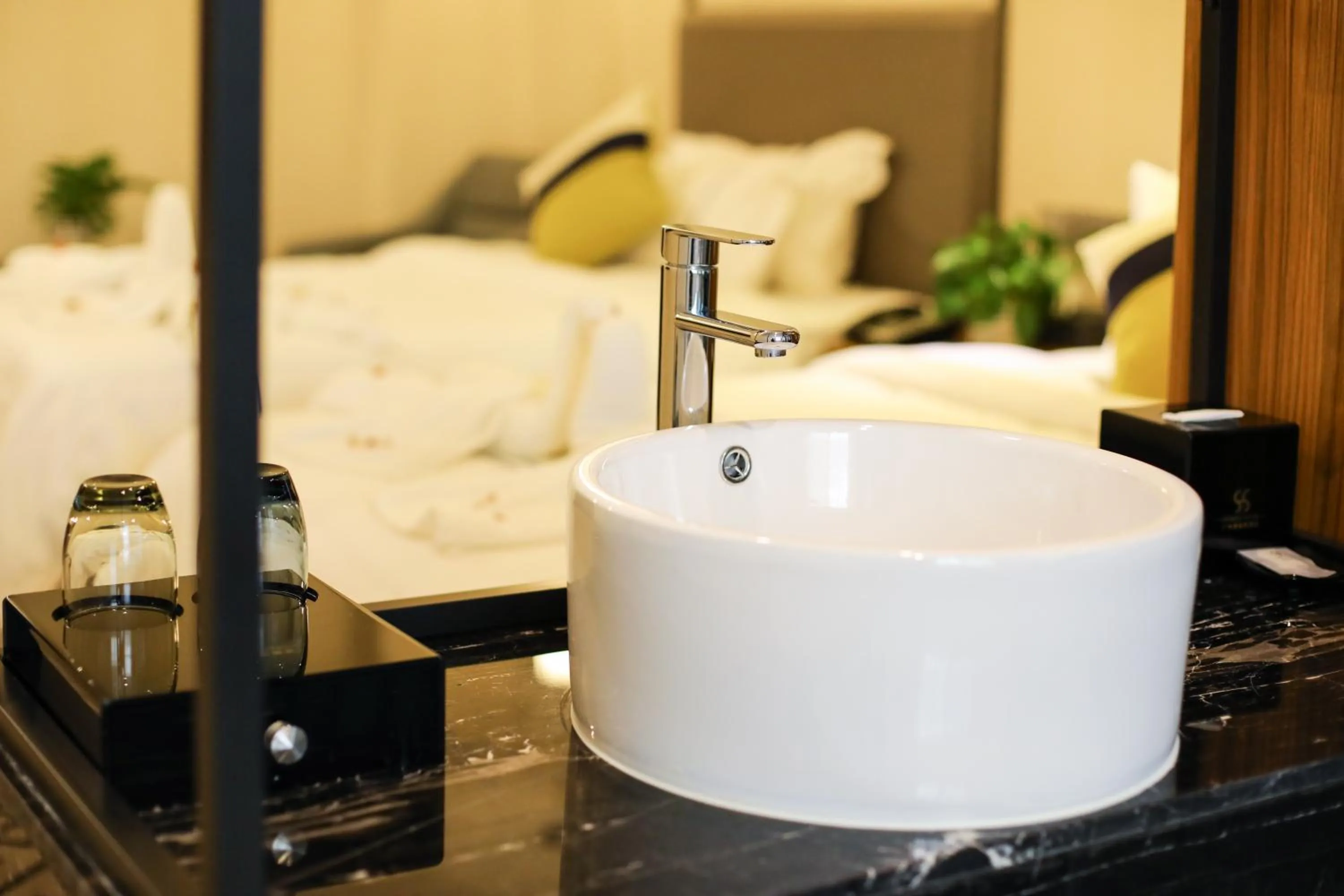 Bed in Guangzhou Homies Hotel