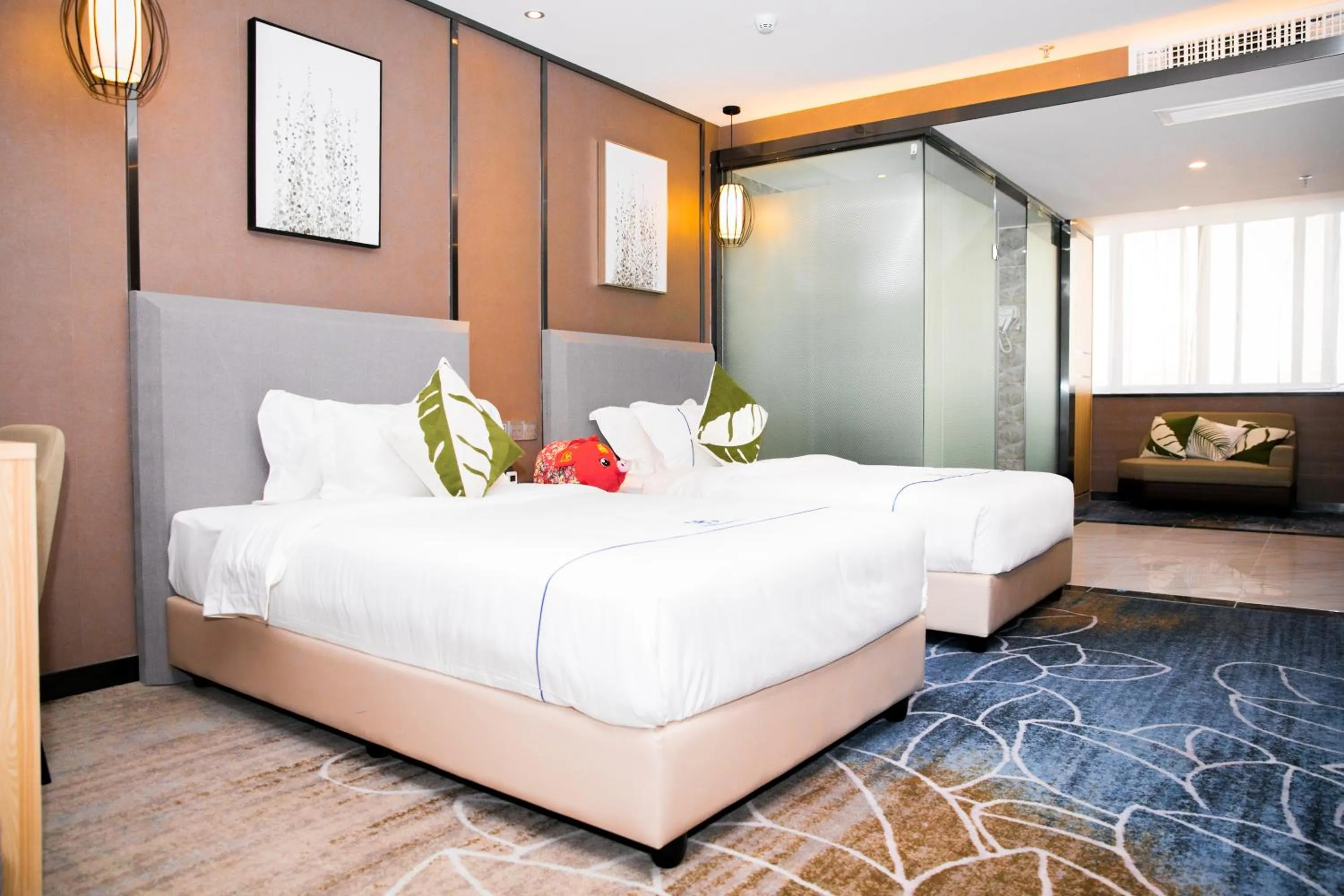 Bed in Guangzhou Homies Hotel